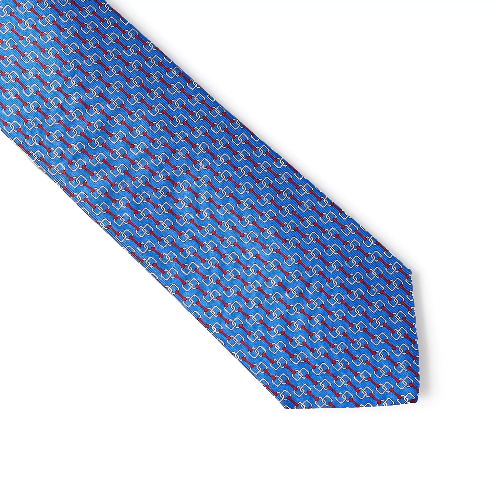 Best Henry Bucks HENRY SARTORIAL 3 Fold Twill Fantasia Tie BLUE