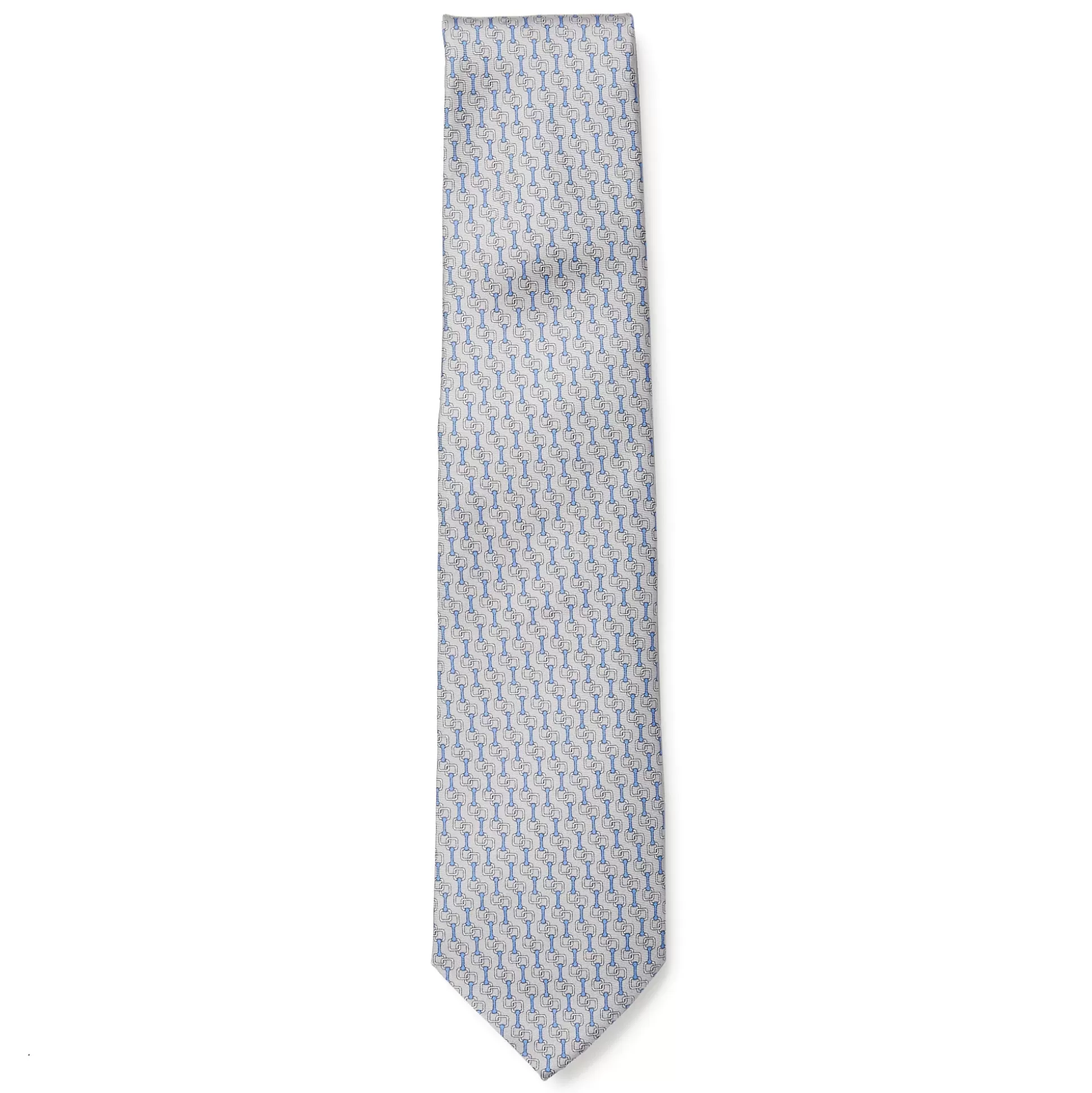 Sale Henry Bucks HENRY SARTORIAL 3 Fold Twill Fantasia Tie GREY