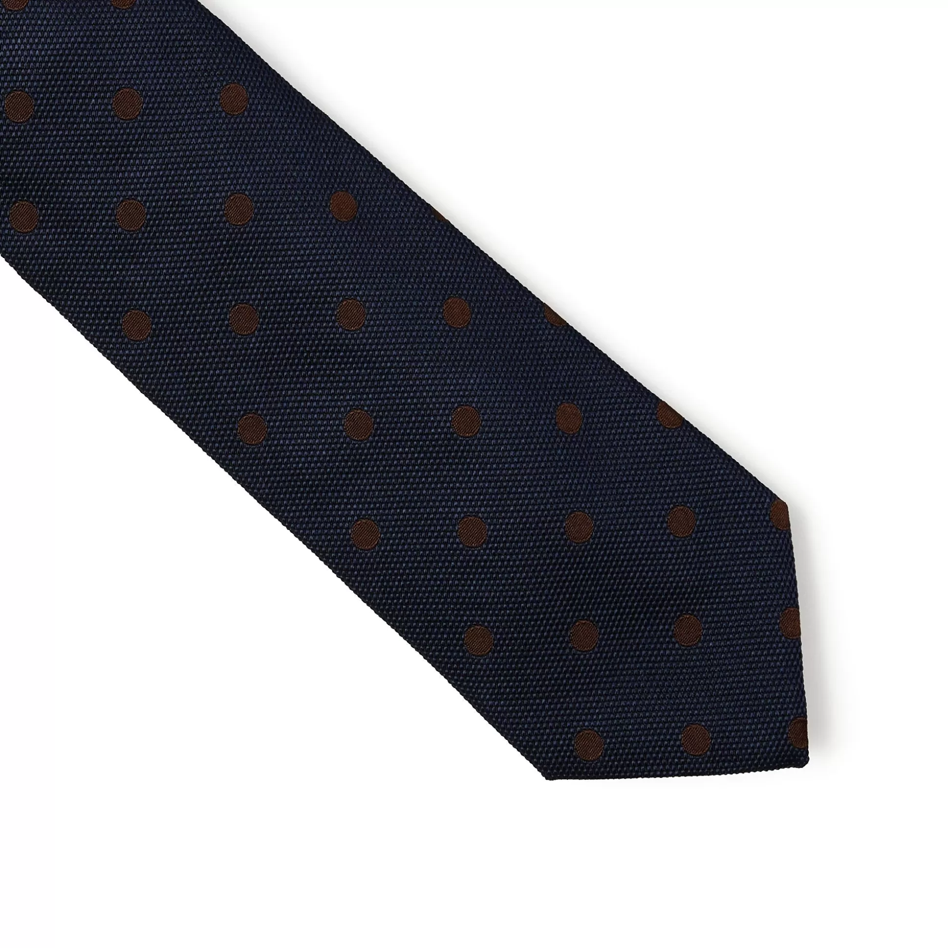 Cheap Henry Bucks HENRY SARTORIAL 3 Fold Zeus Collection Tie NAVY/BROWN