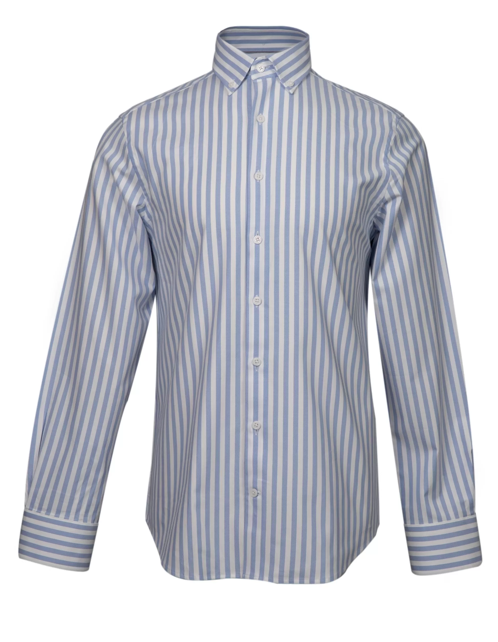 Shop Henry Bucks HENRY SARTORIAL Bengal Stripe Shirt BLUE/WHITE