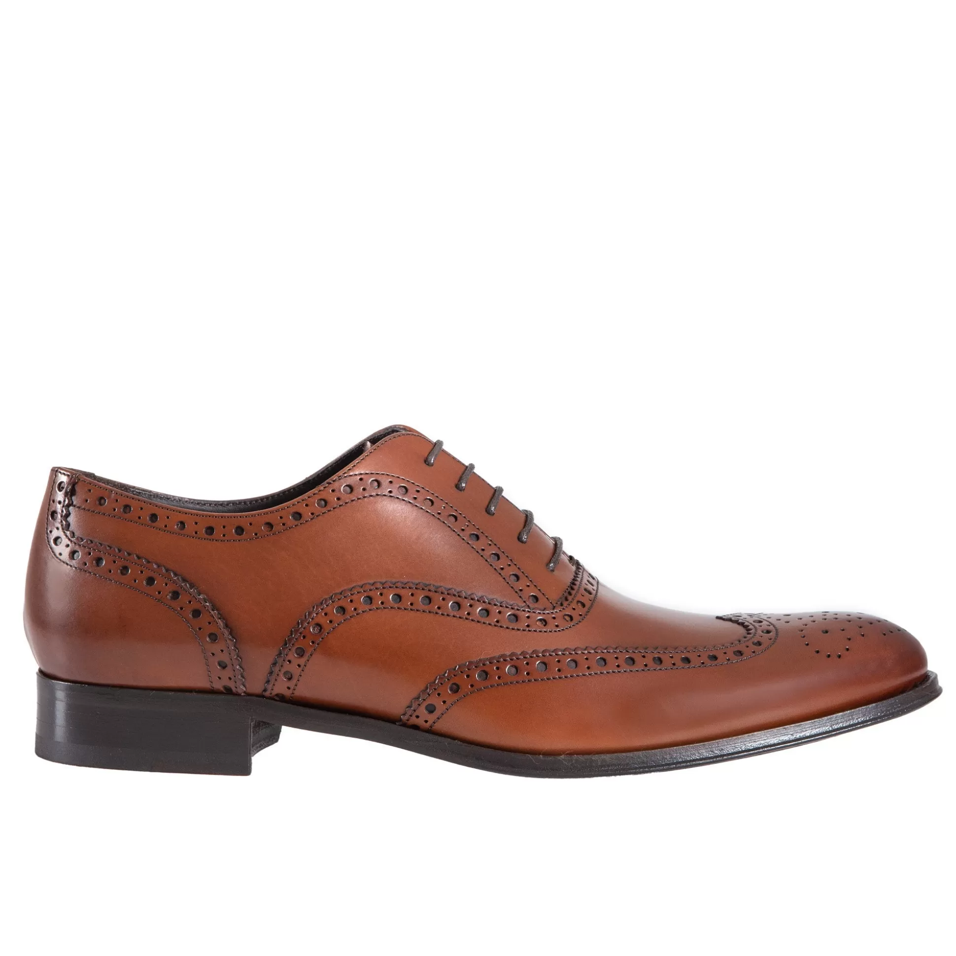 Shop Henry Bucks HENRY SARTORIAL Brogue Oxford WALNUT