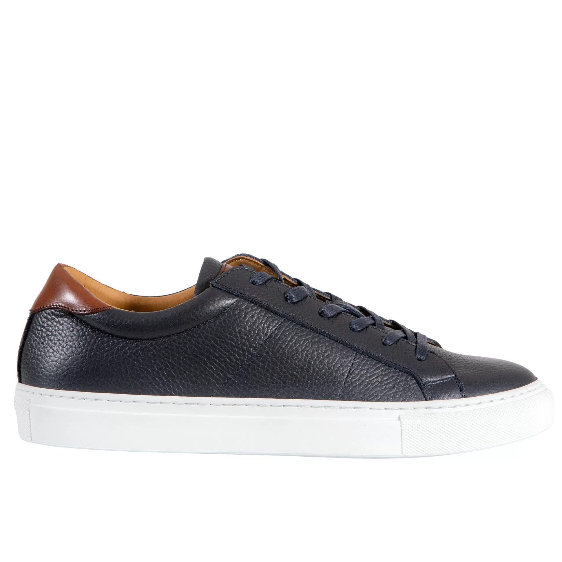 Best Sale Henry Bucks HENRY SARTORIAL Calf Leather Sneakers NAVY