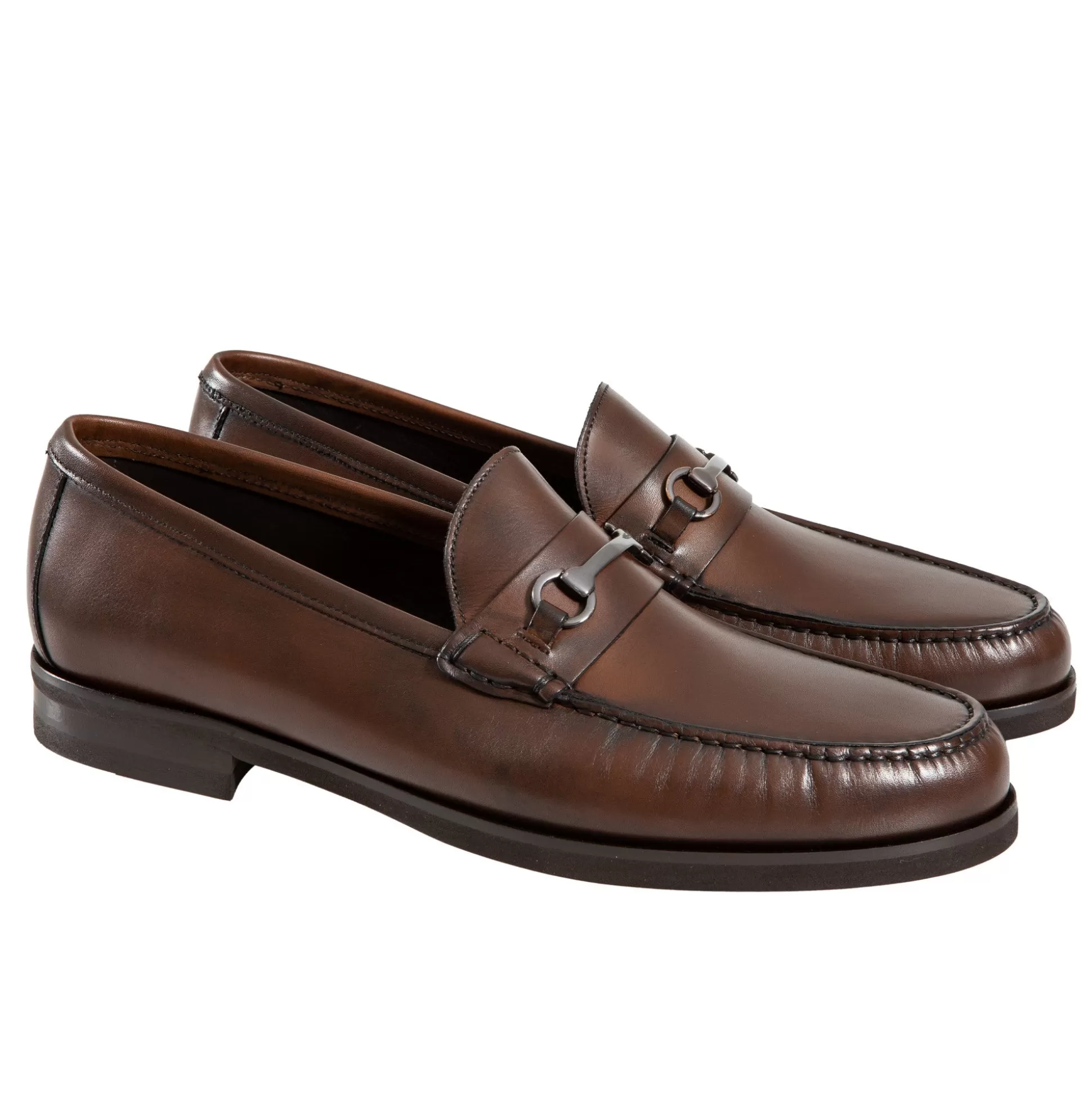 Shop Henry Bucks HENRY SARTORIAL Calf Sport Moccasin BROWN/BLACK