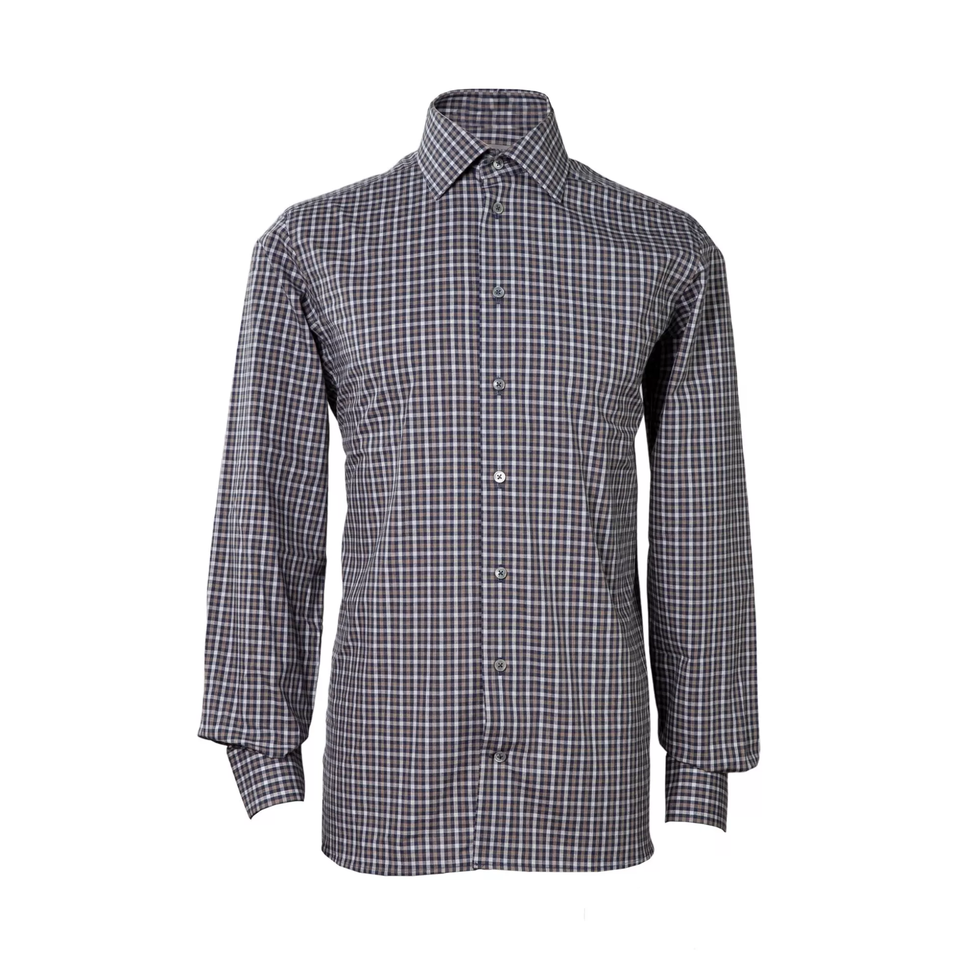 New Henry Bucks HENRY SARTORIAL Casual Check Shirt BLACK MULTI