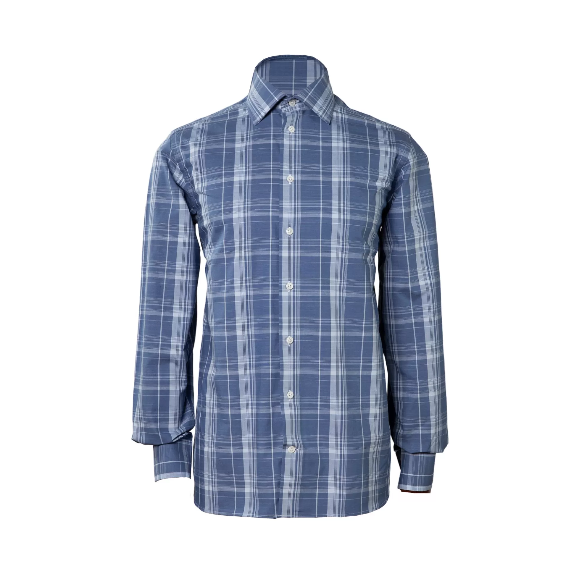 Discount Henry Bucks HENRY SARTORIAL Casual Check Shirt BLUE CHECK