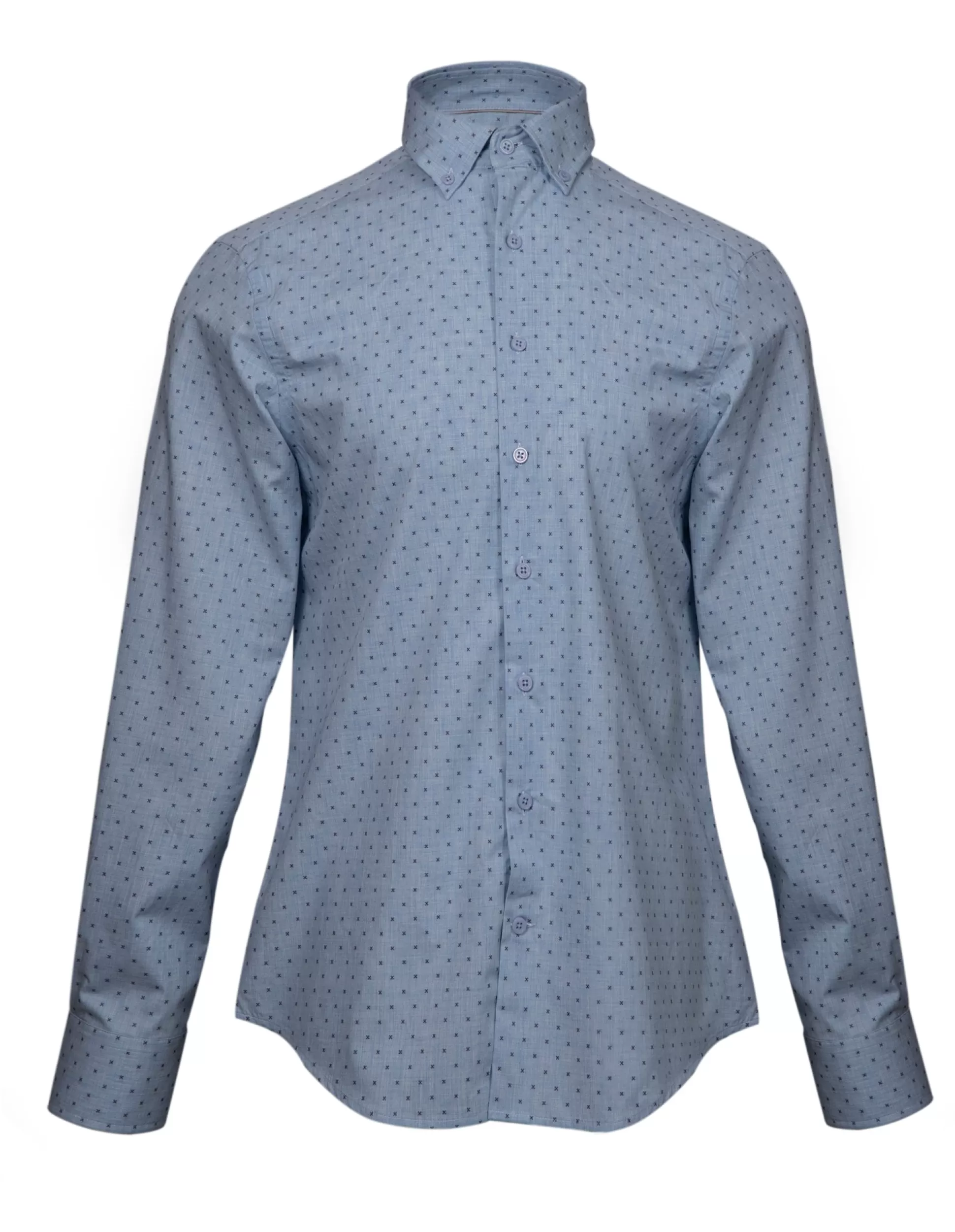 Shop Henry Bucks HENRY SARTORIAL Casual Cross Shirt BLUE