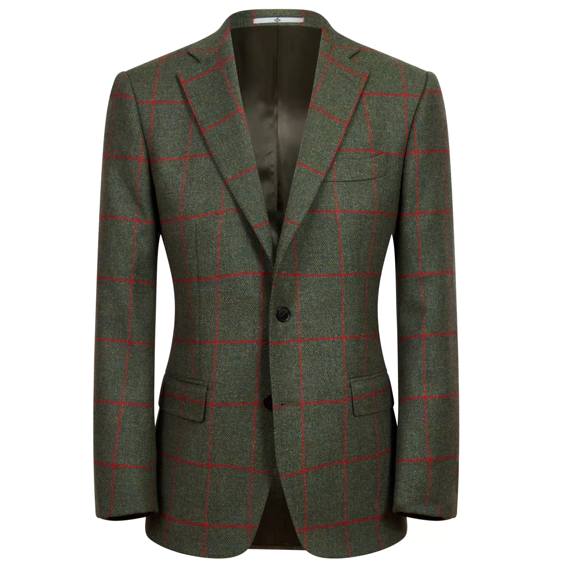 New Henry Bucks HENRY SARTORIAL Check Blazer DARK GREEN/RED