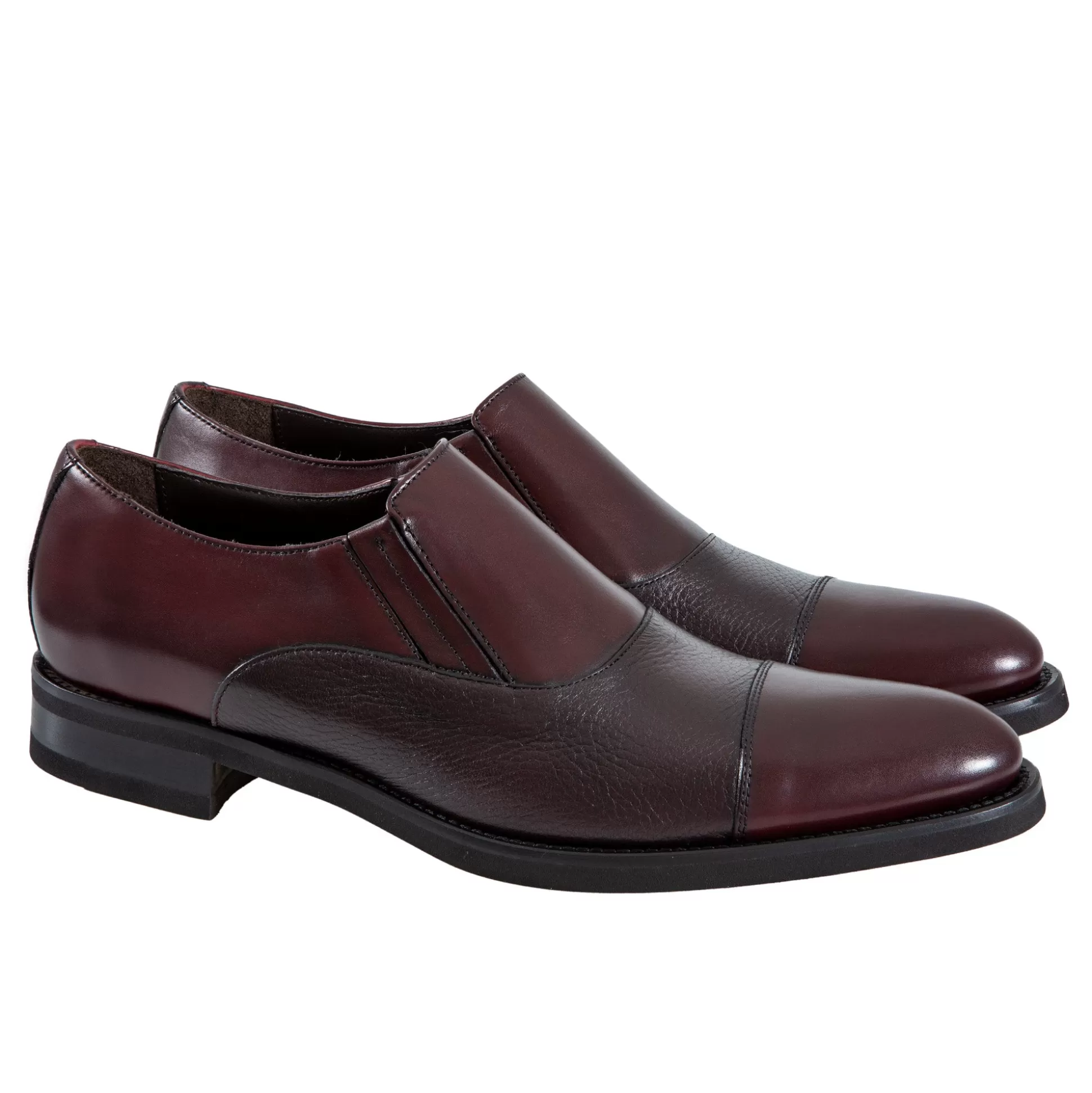 Store Henry Bucks HENRY SARTORIAL Classic Elastic Loafers BURGUNDY