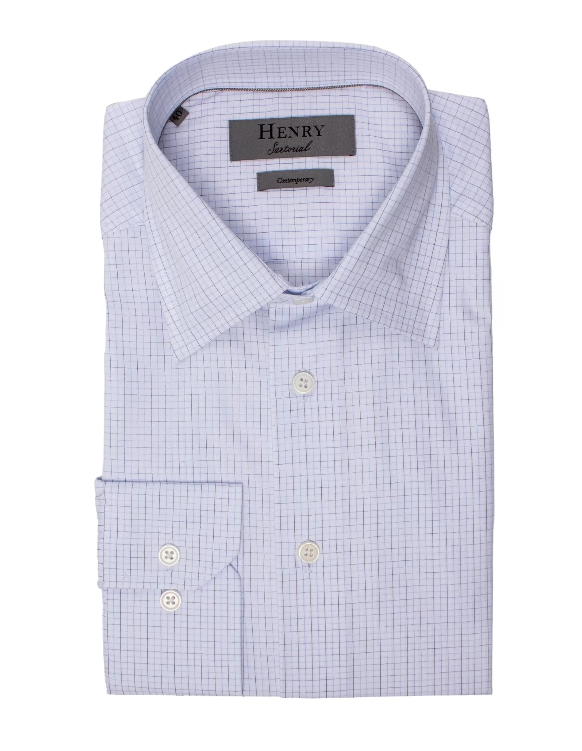 Outlet Henry Bucks HENRY SARTORIAL Classic Fit Check Shirt MULTI MULTI SC-CLASSIC FIT