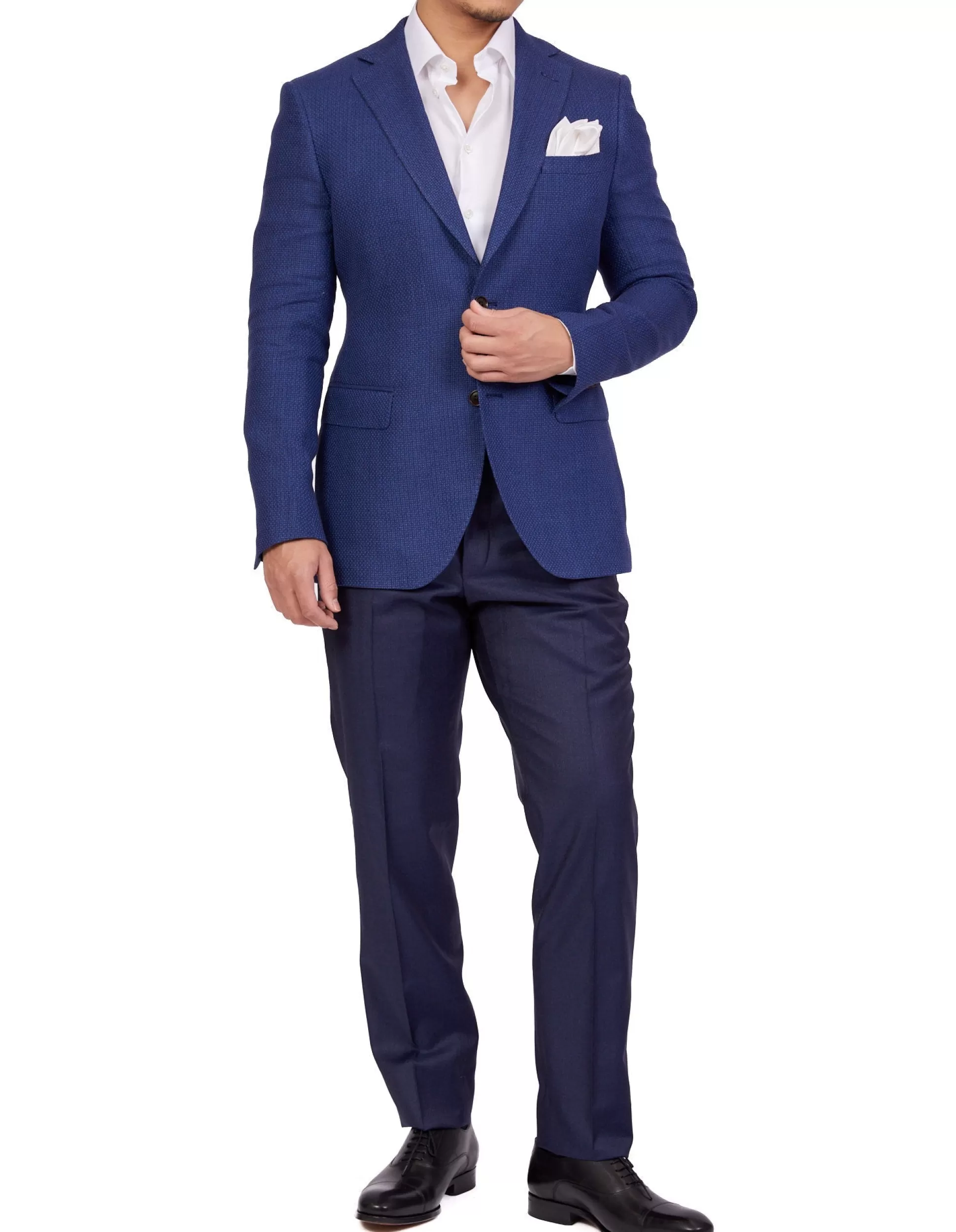Clearance Henry Bucks Henry Sartorial Corby Linen Blazer NAVY REG