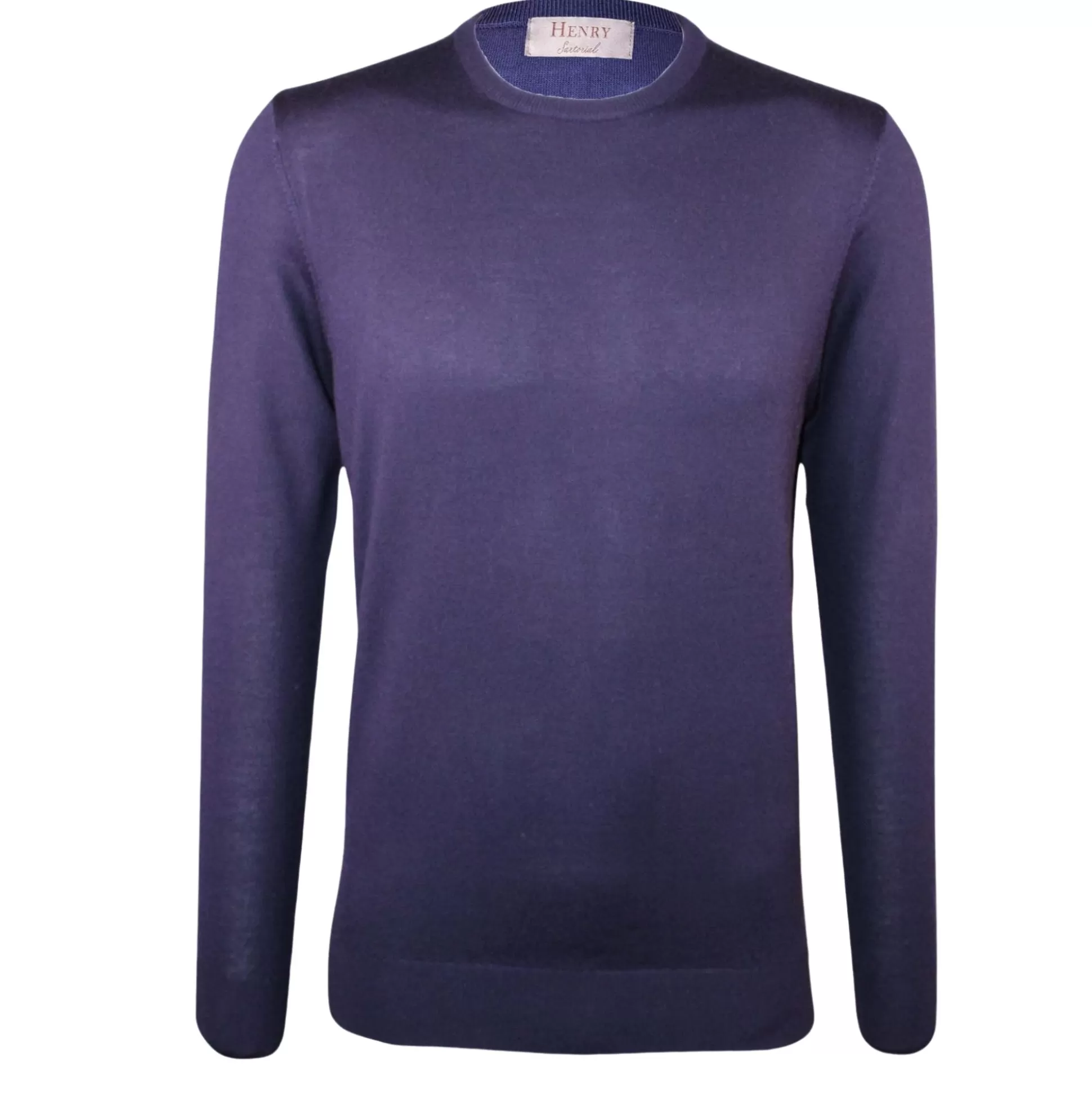 Sale Henry Bucks HENRY SARTORIAL Crew Neck Jumper NAVY