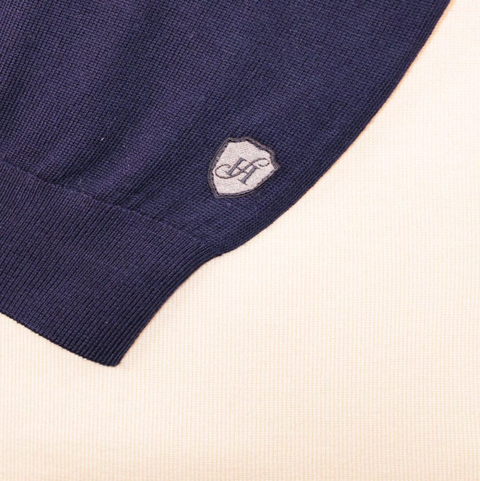 Sale Henry Bucks HENRY SARTORIAL Crew Neck Jumper NAVY