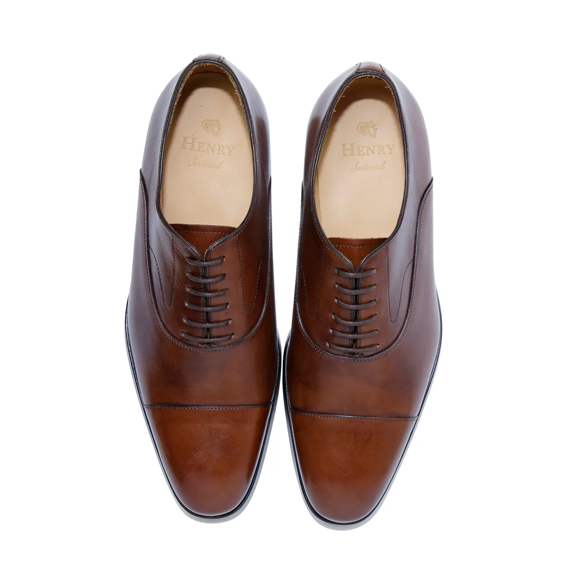 Best Henry Bucks HENRY SARTORIAL Danby Oxford DARK CHOCOLATE