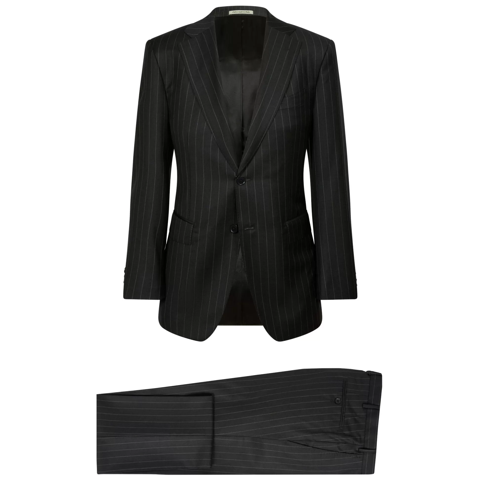 Online Henry Bucks HENRY SARTORIAL Dun Full Canvas R-Stripe Suit CHARCOAL REG