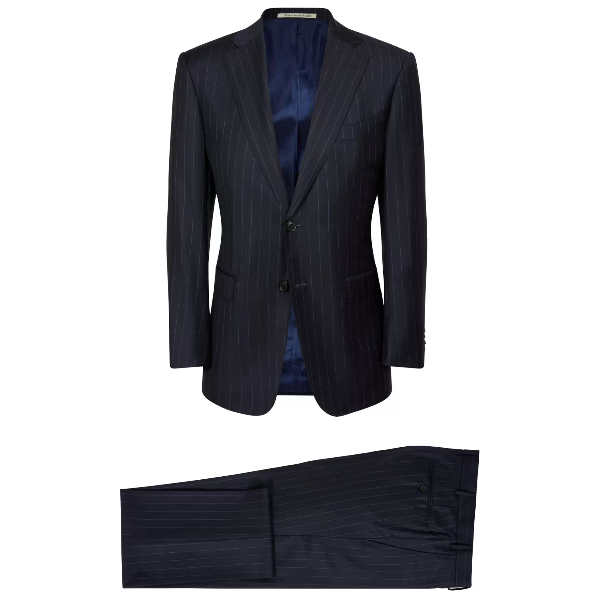 Cheap Henry Bucks HENRY SARTORIAL Dun Full Canvas R-Stripe Suit NAVY REG