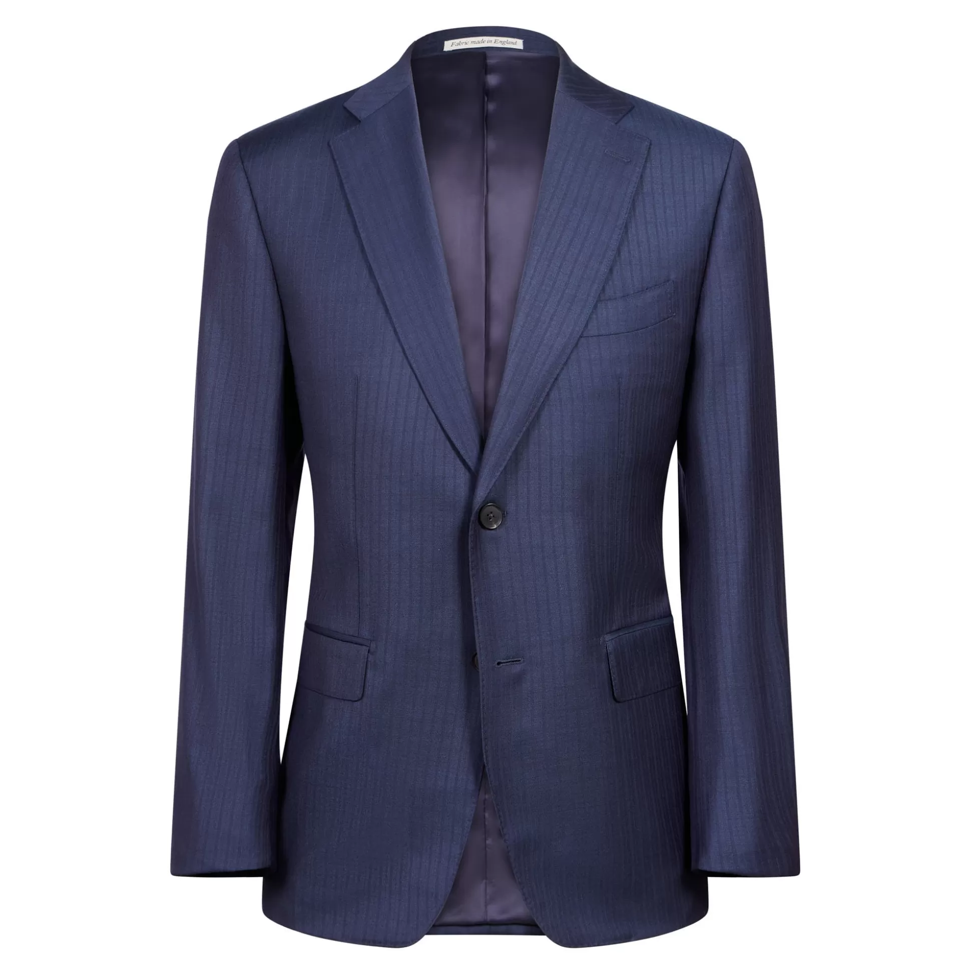 Cheap Henry Bucks HENRY SARTORIAL Dun Full Canvas Stripe Suit BURGUNDY/NAVY REG