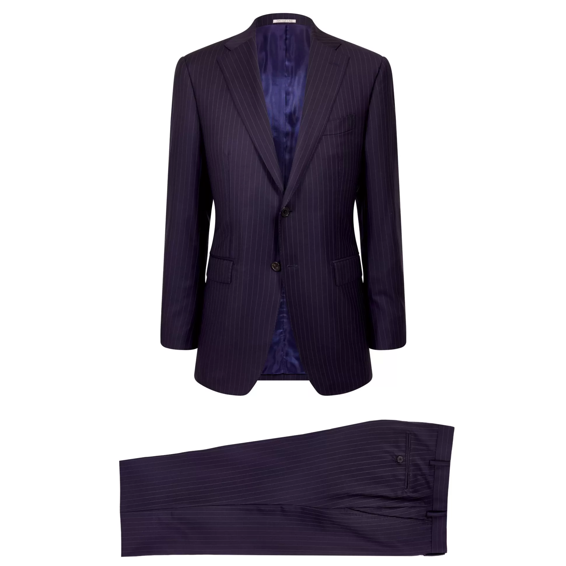 Online Henry Bucks HENRY SARTORIAL Dun Full Canvas Stripe Suit NAVY LG