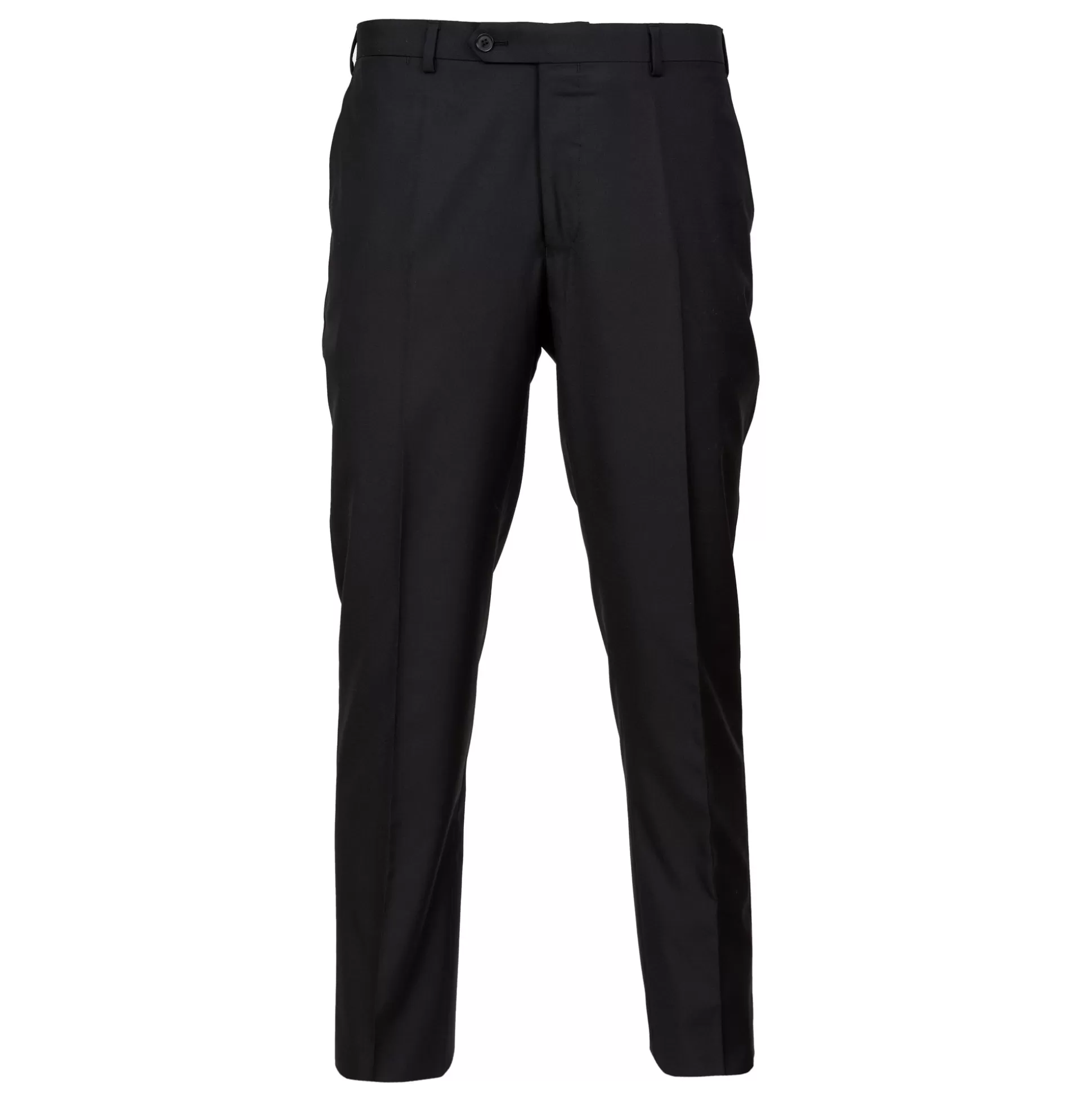 Discount Henry Bucks HENRY SARTORIAL Flat Front Wool Trousers BLACK REG