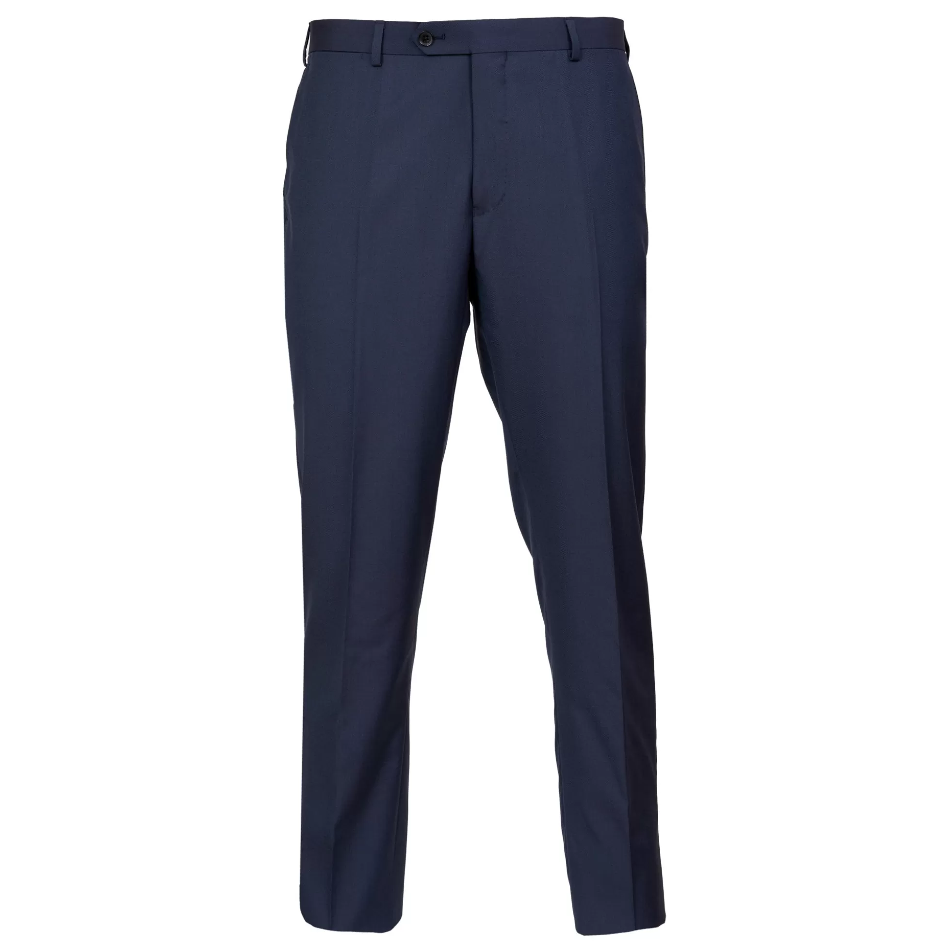 Online Henry Bucks HENRY SARTORIAL Flat Front Wool Trousers FRENCH BLUE REG