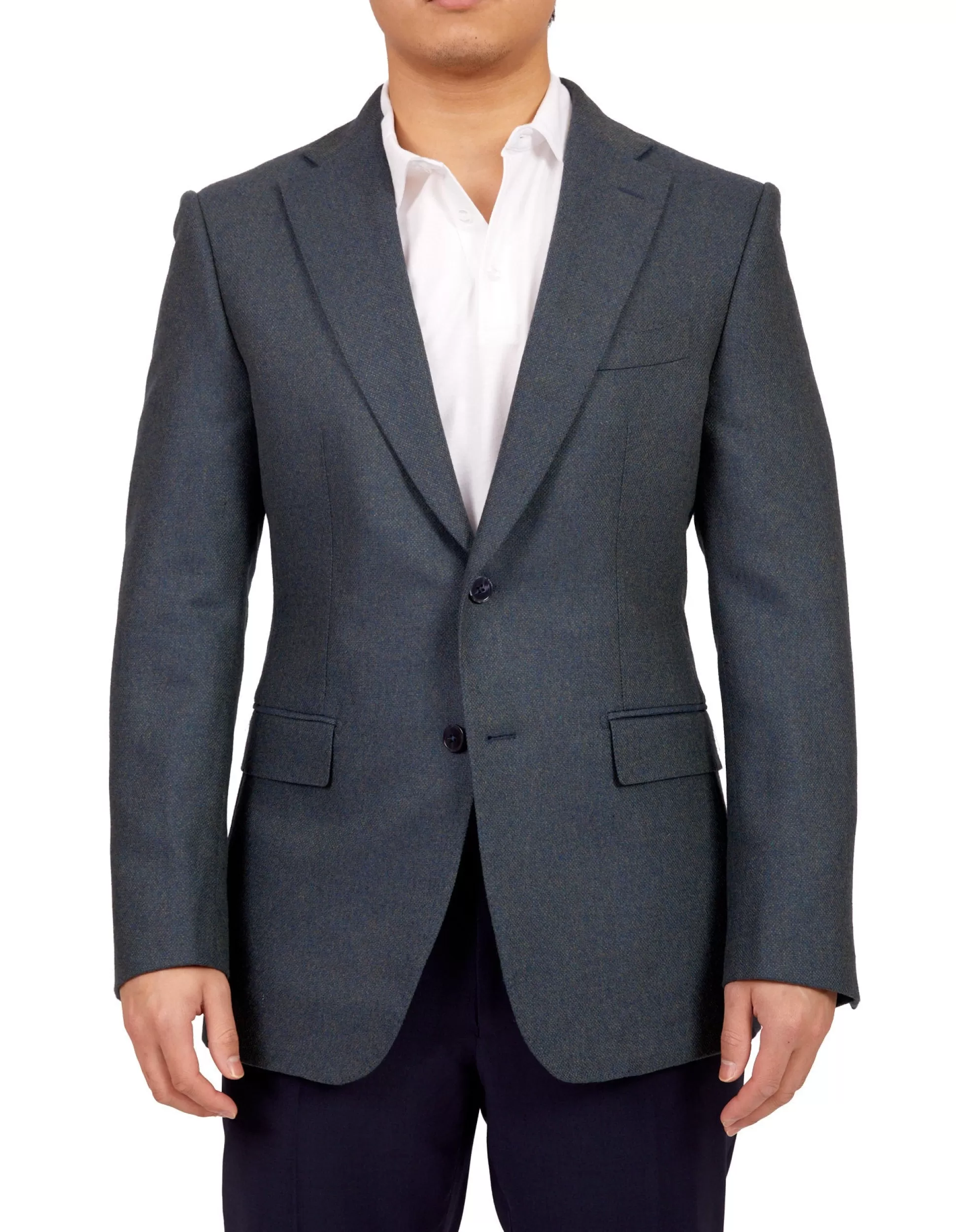 Best Sale Henry Bucks HENRY SARTORIAL Full Canvas Plain Jacket AQUA REG