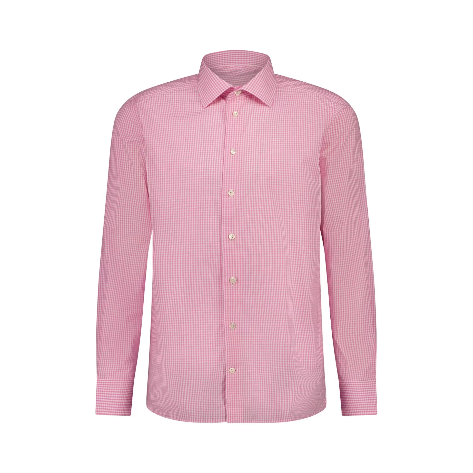 Clearance Henry Bucks HENRY SARTORIAL Gingham Shirt PINK MULTI