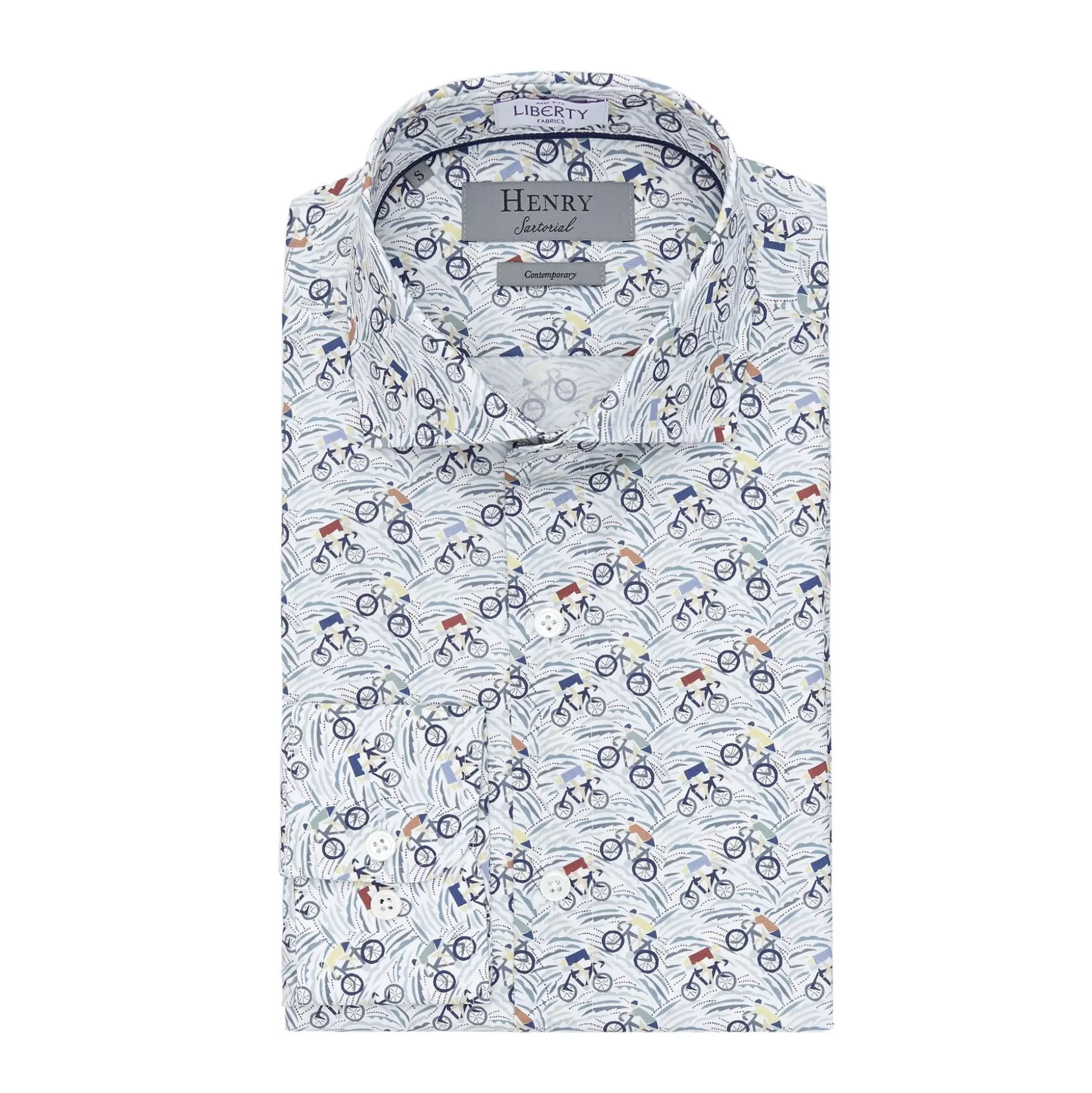 Flash Sale Henry Bucks HENRY SARTORIAL GRAND TOUR SHIRT BLUE MULTI