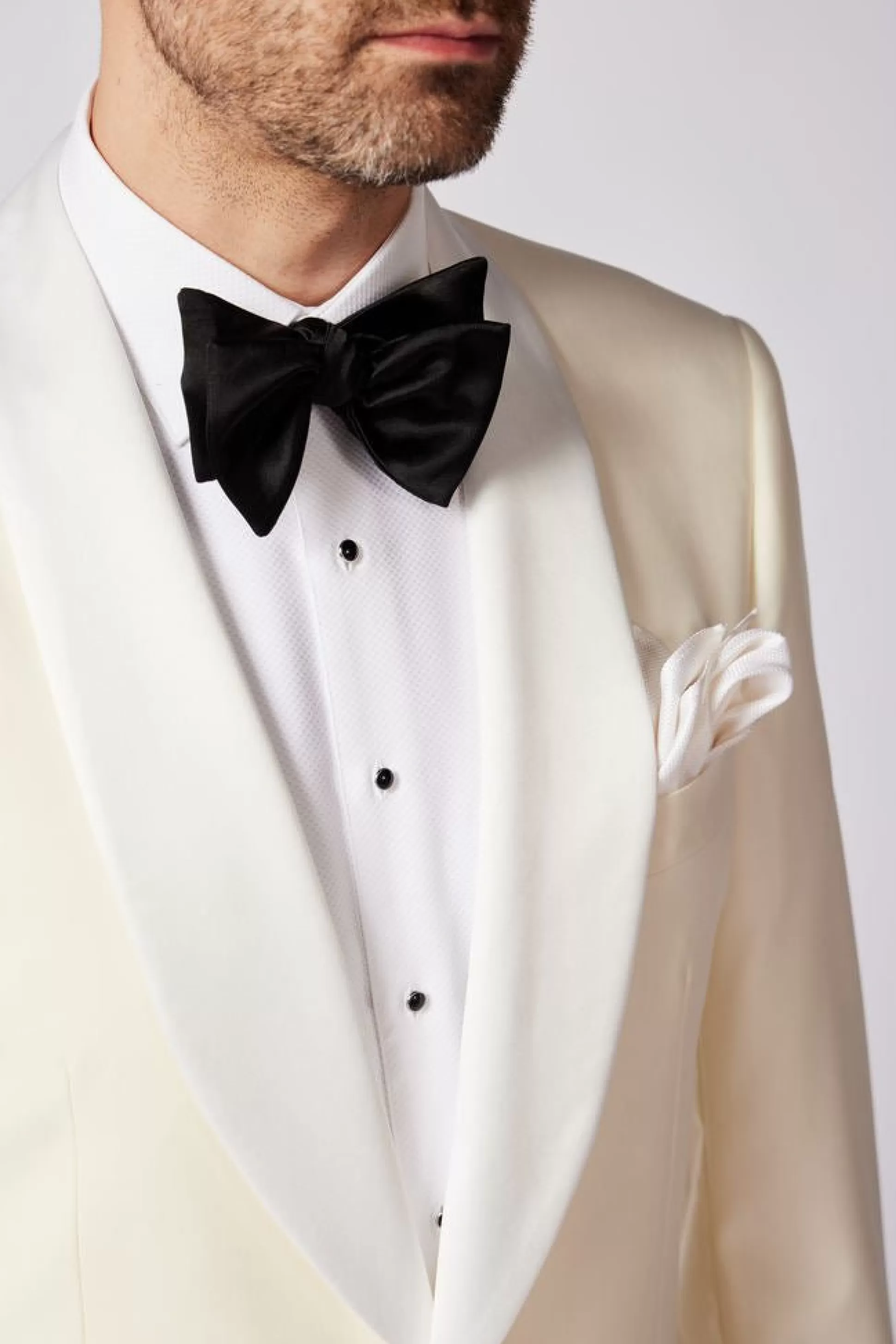 Cheap Henry Bucks HENRY SARTORIAL Half Canvas Dinner Jacket OFF WHITE REG