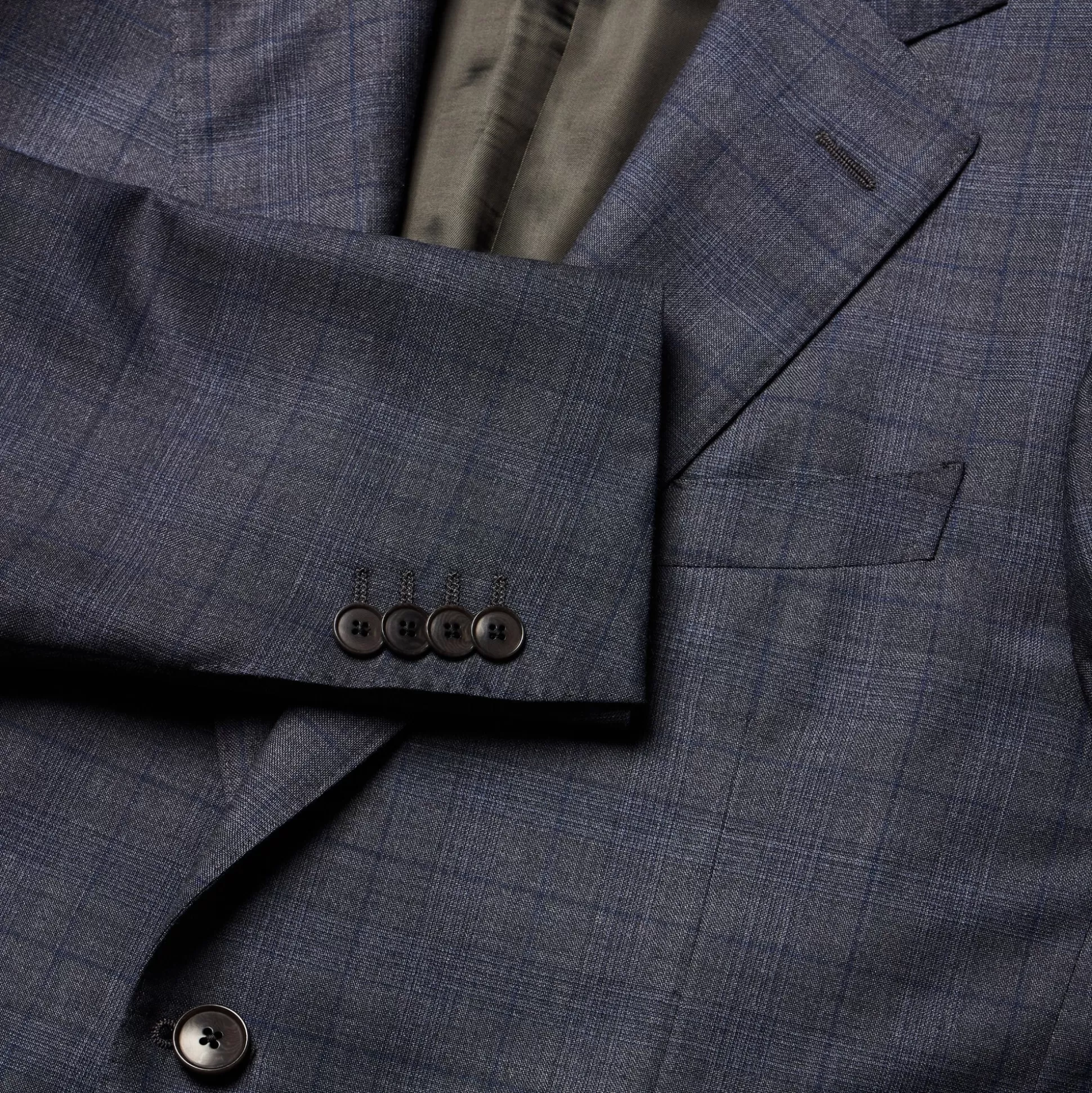 Clearance Henry Bucks HENRY SARTORIAL HERITAGE Check Suit DARK GREY REG