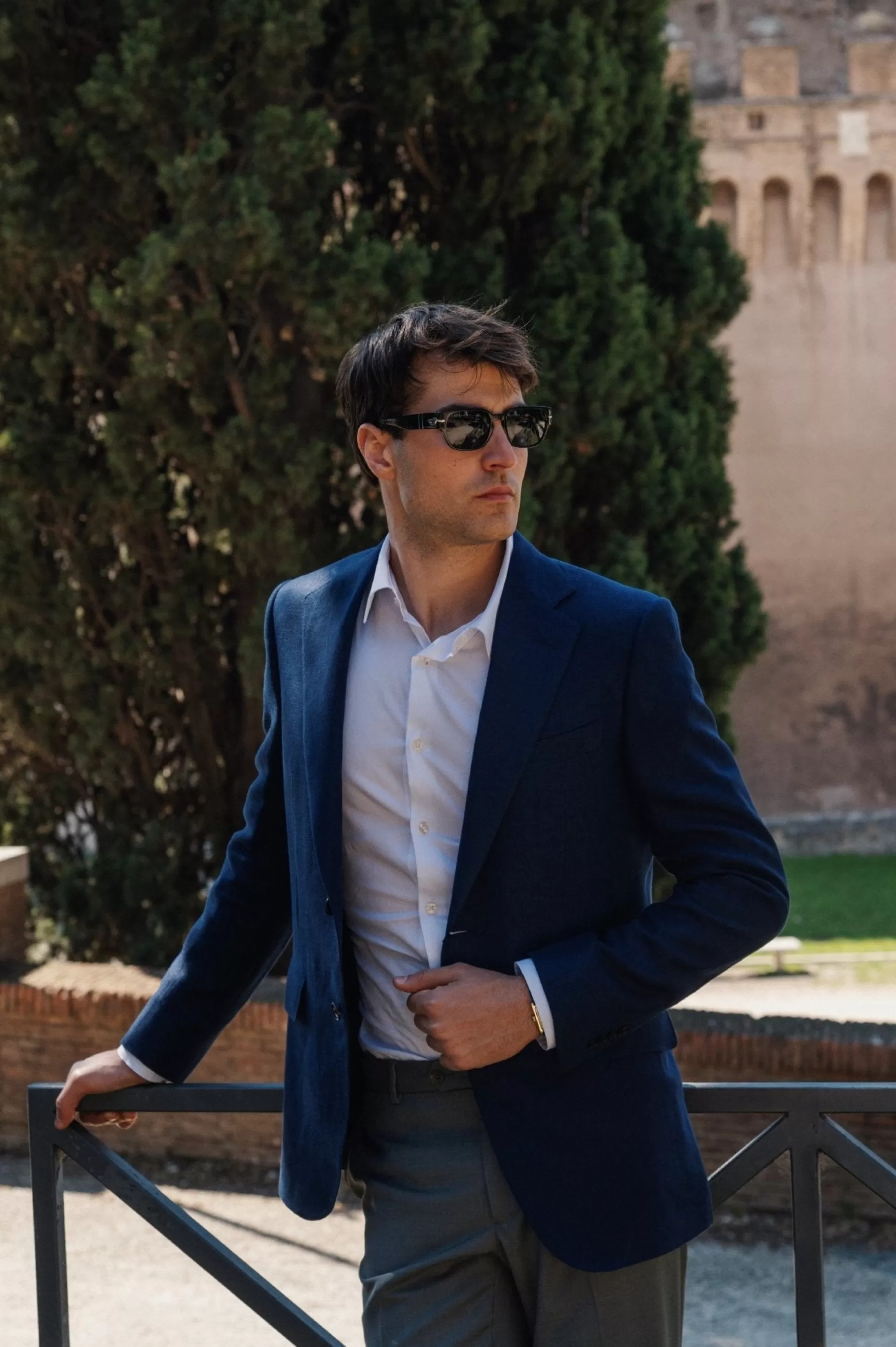 Online Henry Bucks HENRY SARTORIAL HERITAGE Zegna Cross-Ply™ Plain Blazer BLUE REG