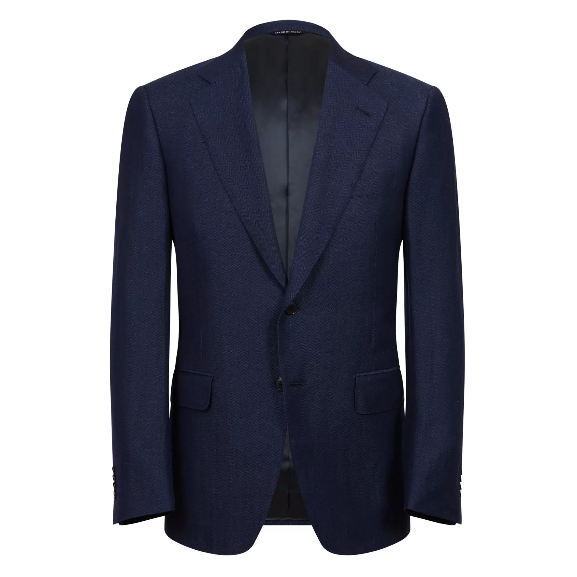 Online Henry Bucks HENRY SARTORIAL HERITAGE Zegna Cross-Ply™ Plain Blazer BLUE REG
