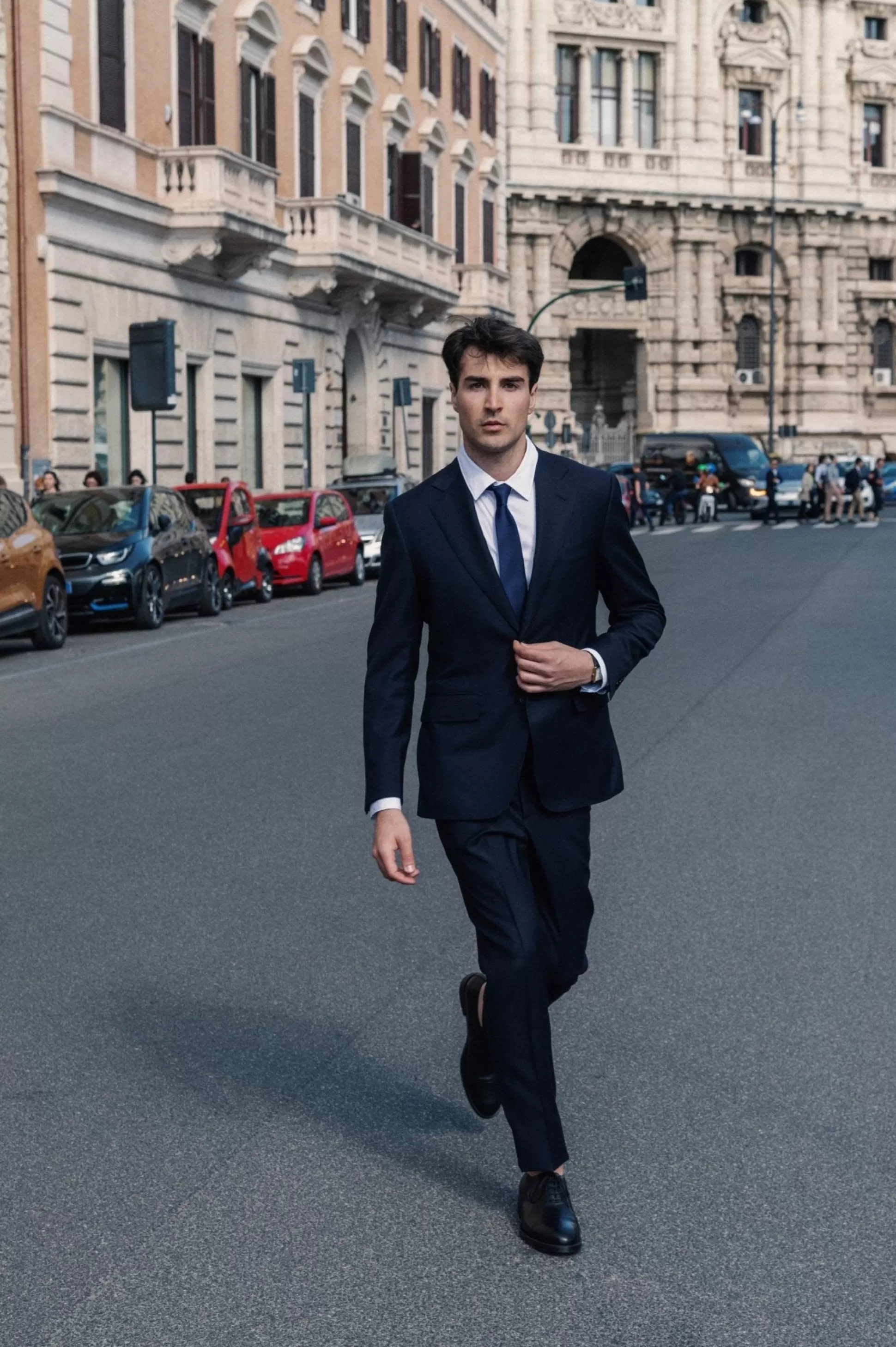 Fashion Henry Bucks HENRY SARTORIAL HERITAGE Zegna High Performance™ Full Canvas Plain Suit DARK NAVY REG