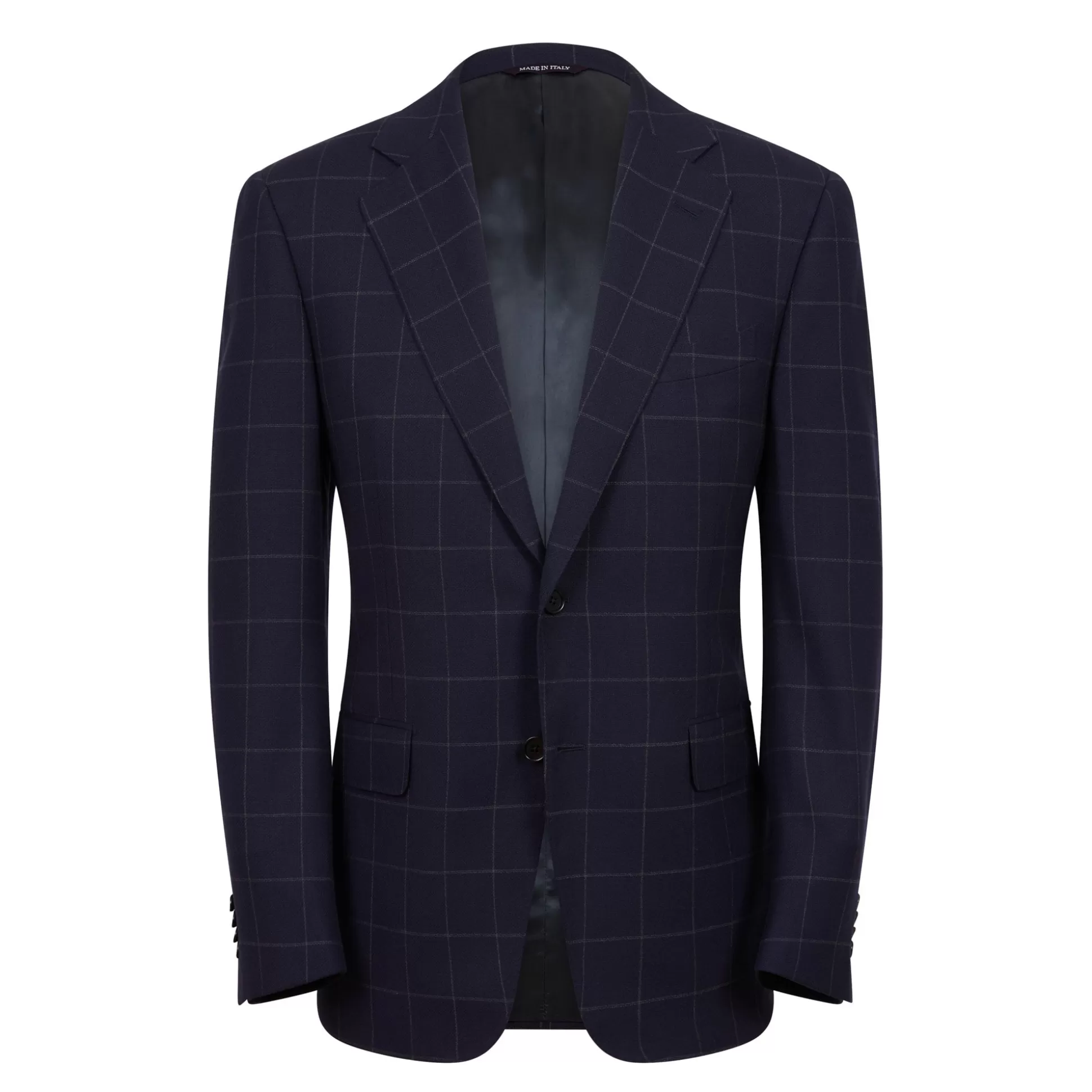Fashion Henry Bucks HENRY SARTORIAL HERITAGE Zegna Loop™ Chunky Check Blazer NAVY REG