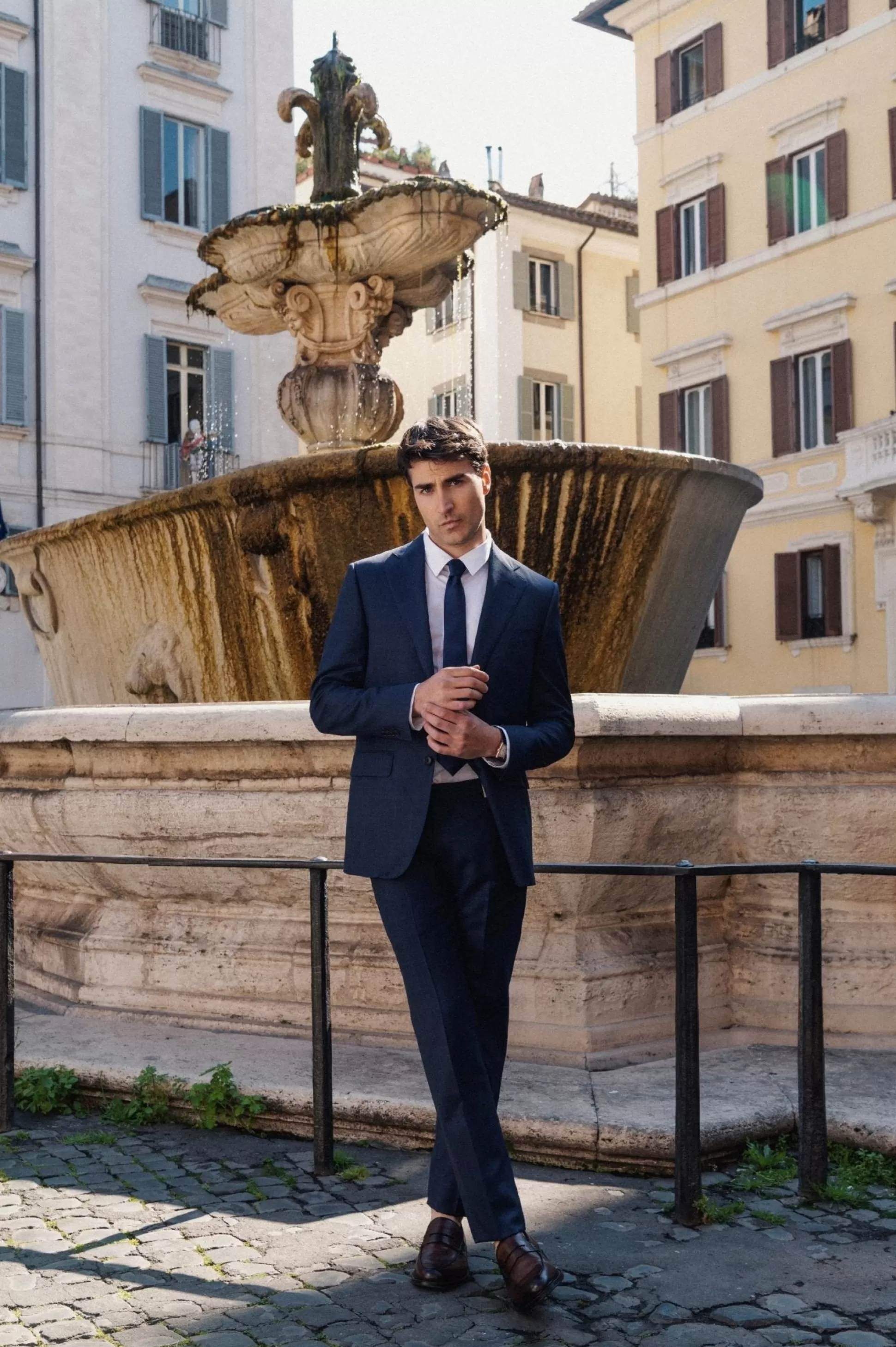 Flash Sale Henry Bucks HENRY SARTORIAL HERITAGE Zegna Loop™ Subtle Check Suit BLUE REG