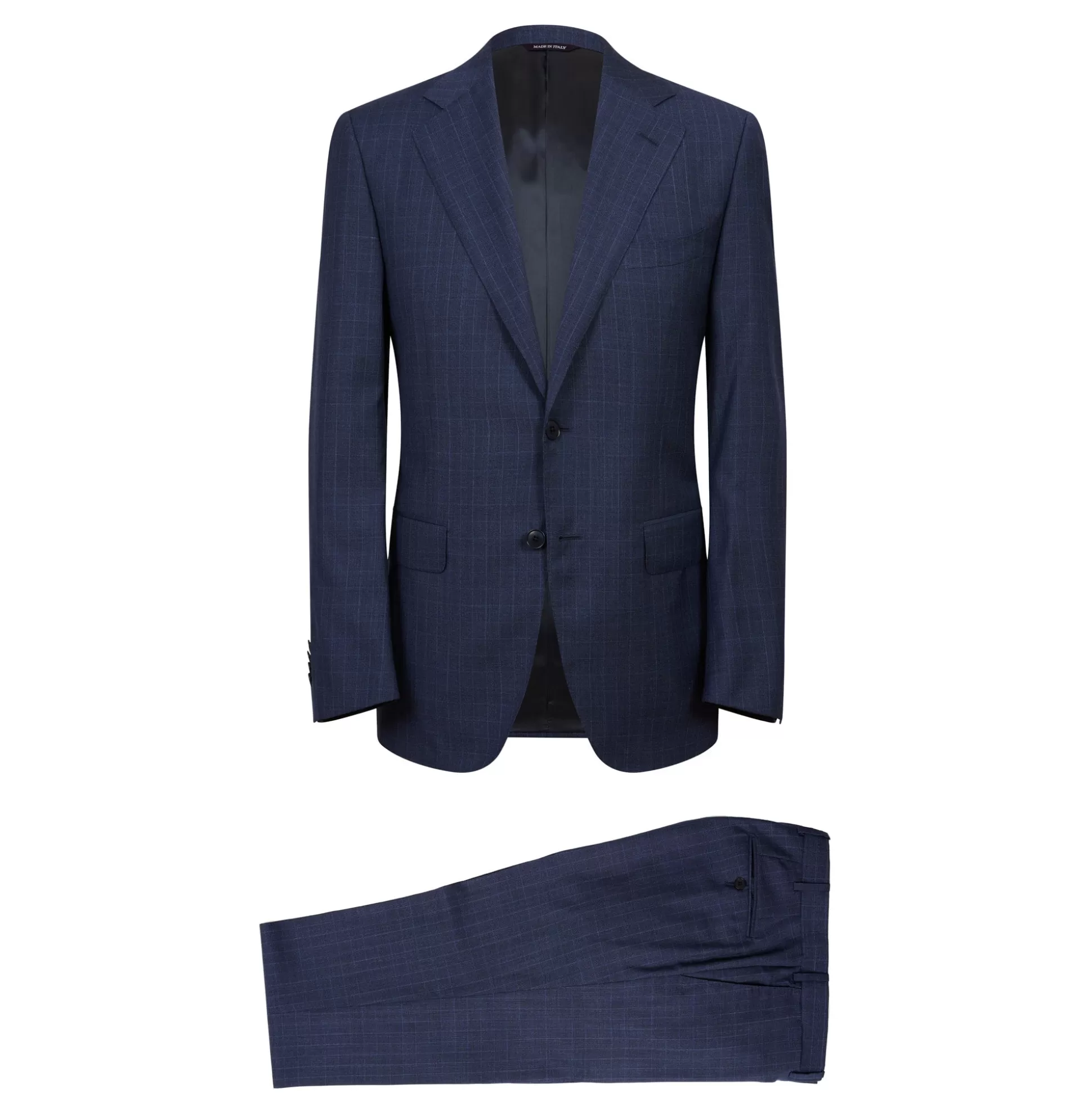 Fashion Henry Bucks HENRY SARTORIAL HERITAGE Zegna Traveller™ Check Suit NAVY REG