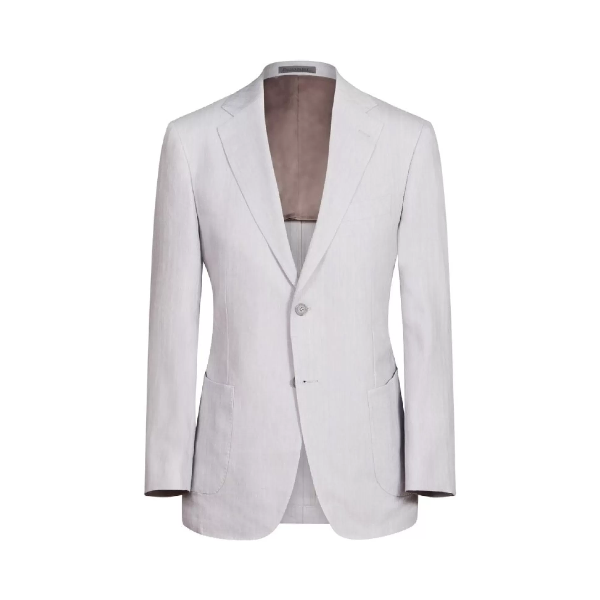 Fashion Henry Bucks HENRY SARTORIAL Linen Herringbone Soft Blazer DOVE GREY REG