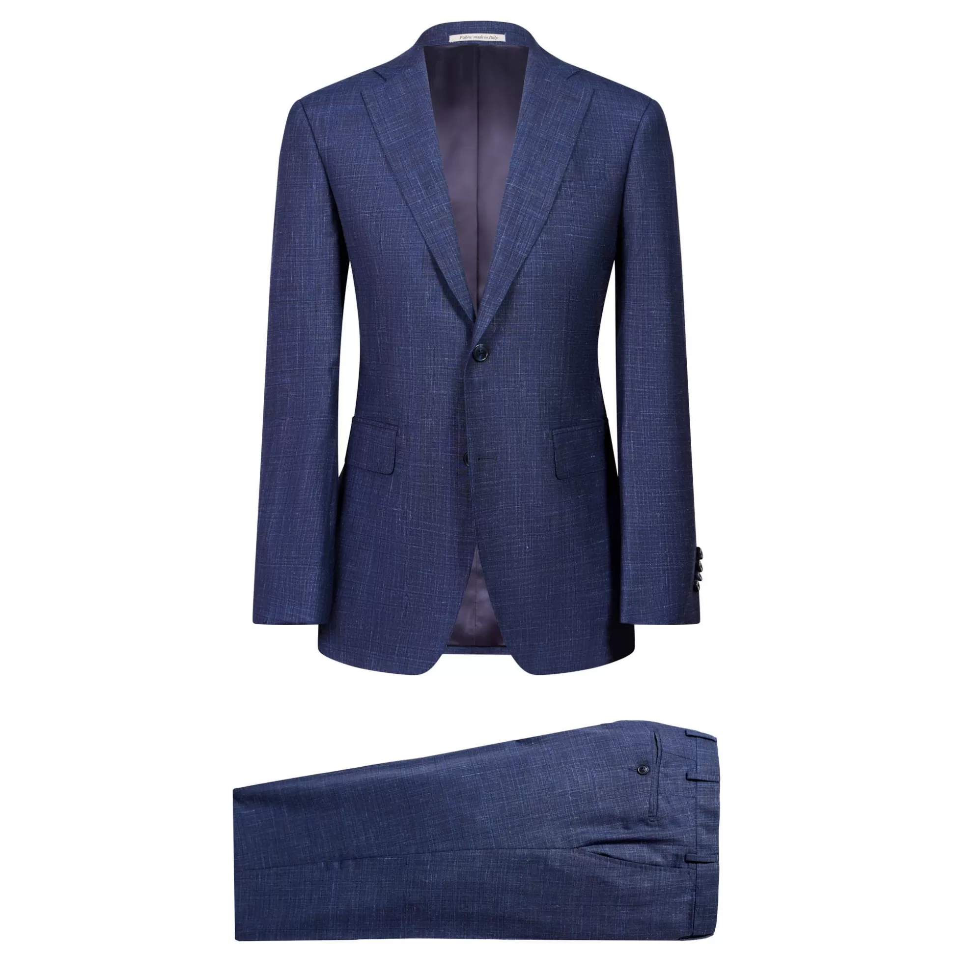 Sale Henry Bucks HENRY SARTORIAL Loro Piana Summertime Cloth 1/2 Canvas Suit MID NAVY