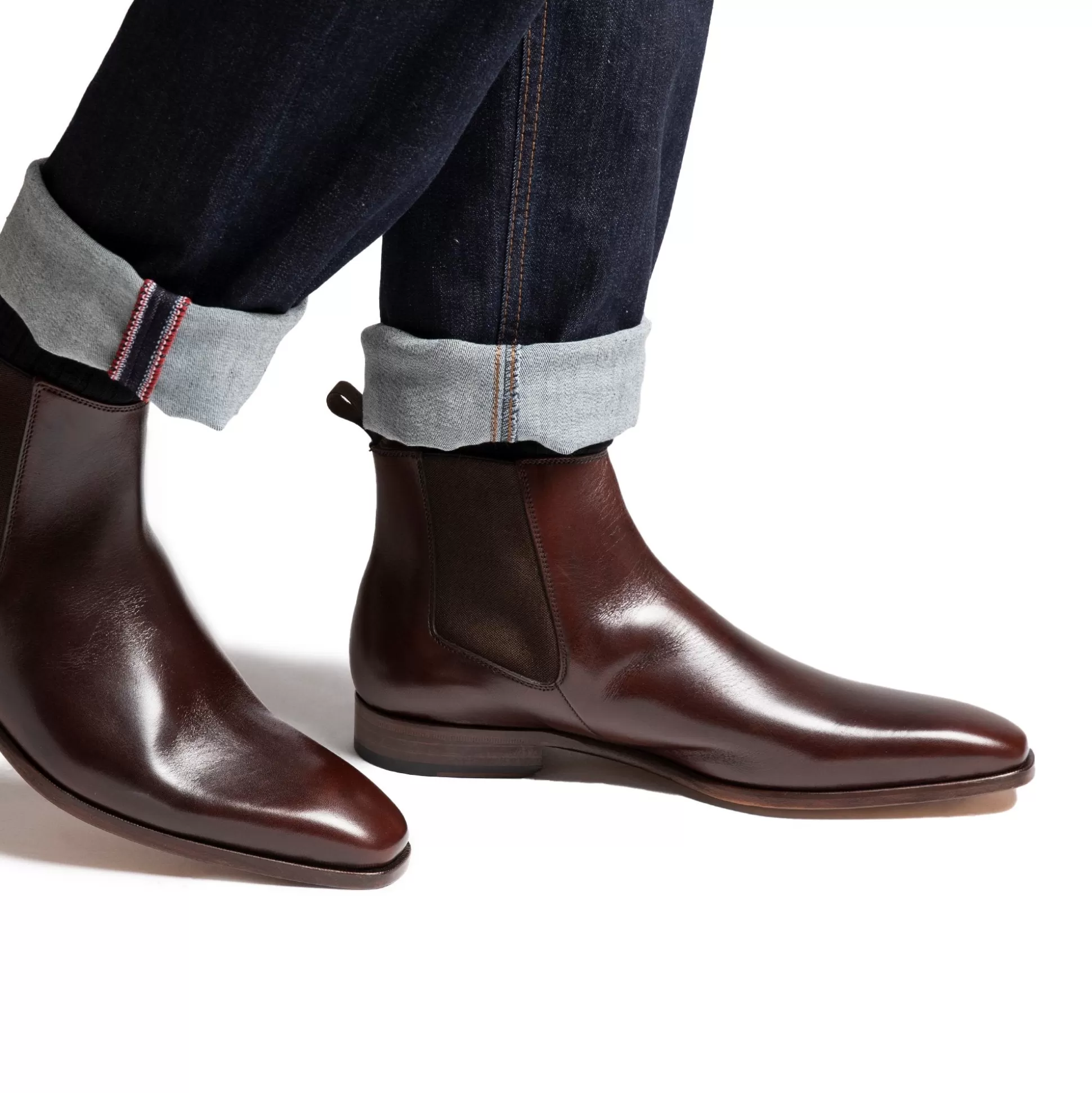 New Henry Bucks HENRY SARTORIAL Marcus Chelsea Boot BROWN