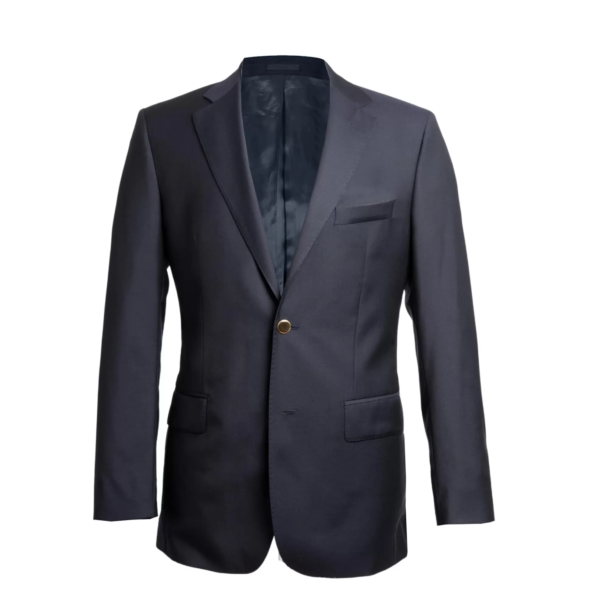 Discount Henry Bucks HENRY SARTORIAL Milan Notch Lapel Zegna Fabric Travel Plain Twill Blazer NAVY REG