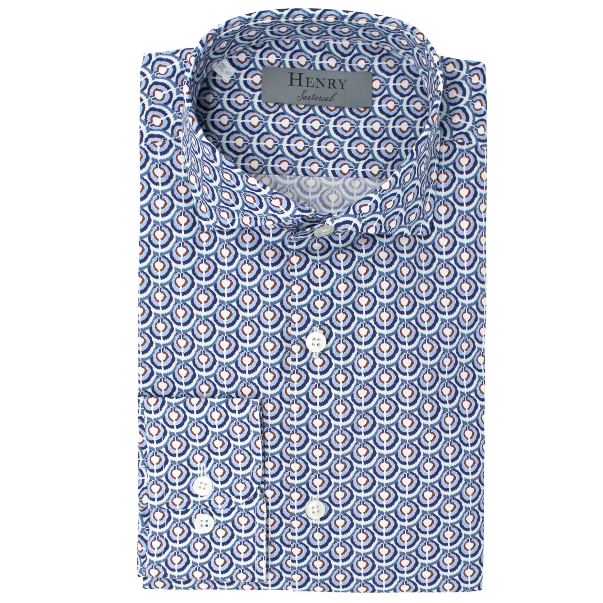 Best Sale Henry Bucks HENRY SARTORIAL MOTIF SHIRT MULTI