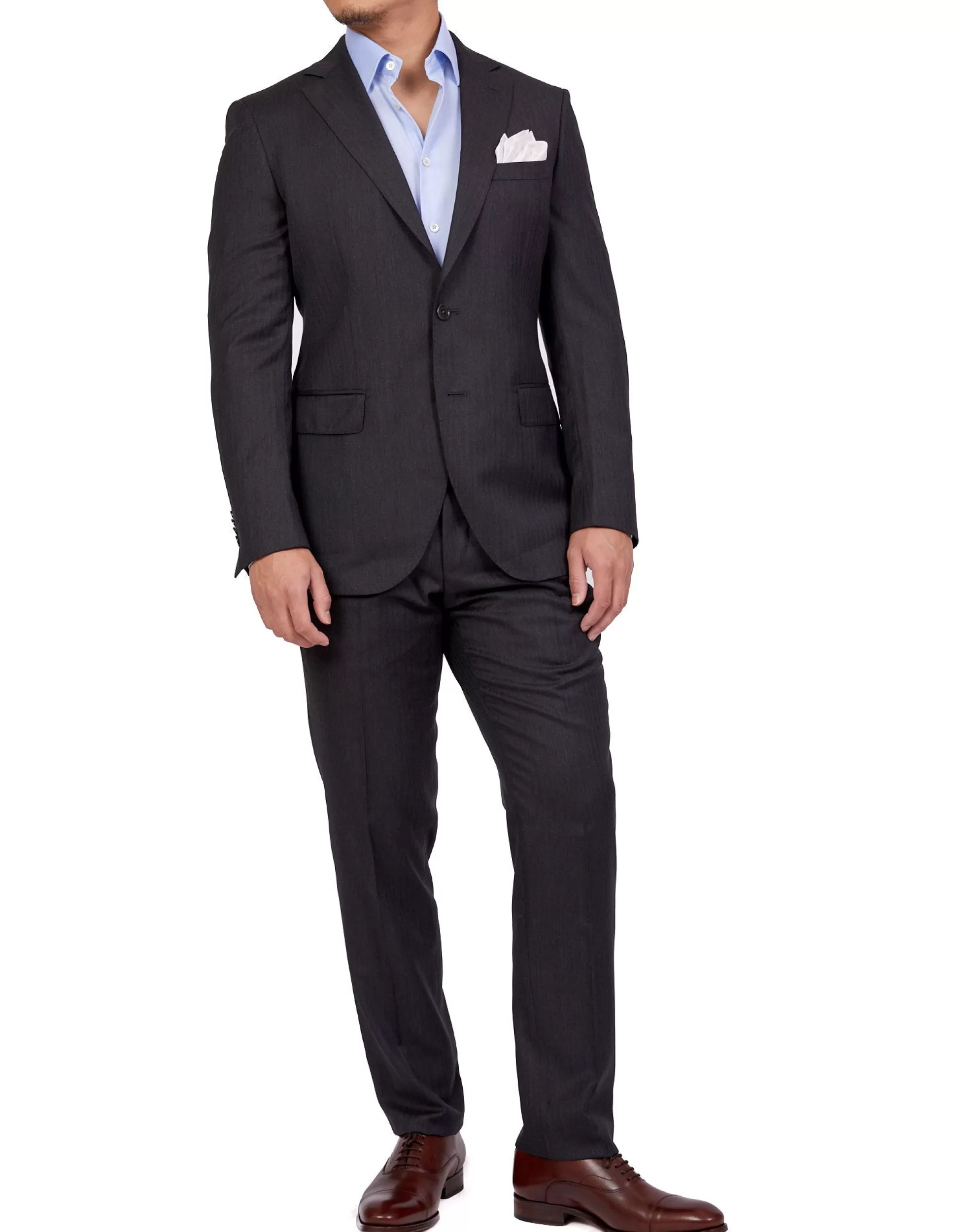 Best Henry Bucks Henry Sartorial Oakham Suit CHARCOAL LG