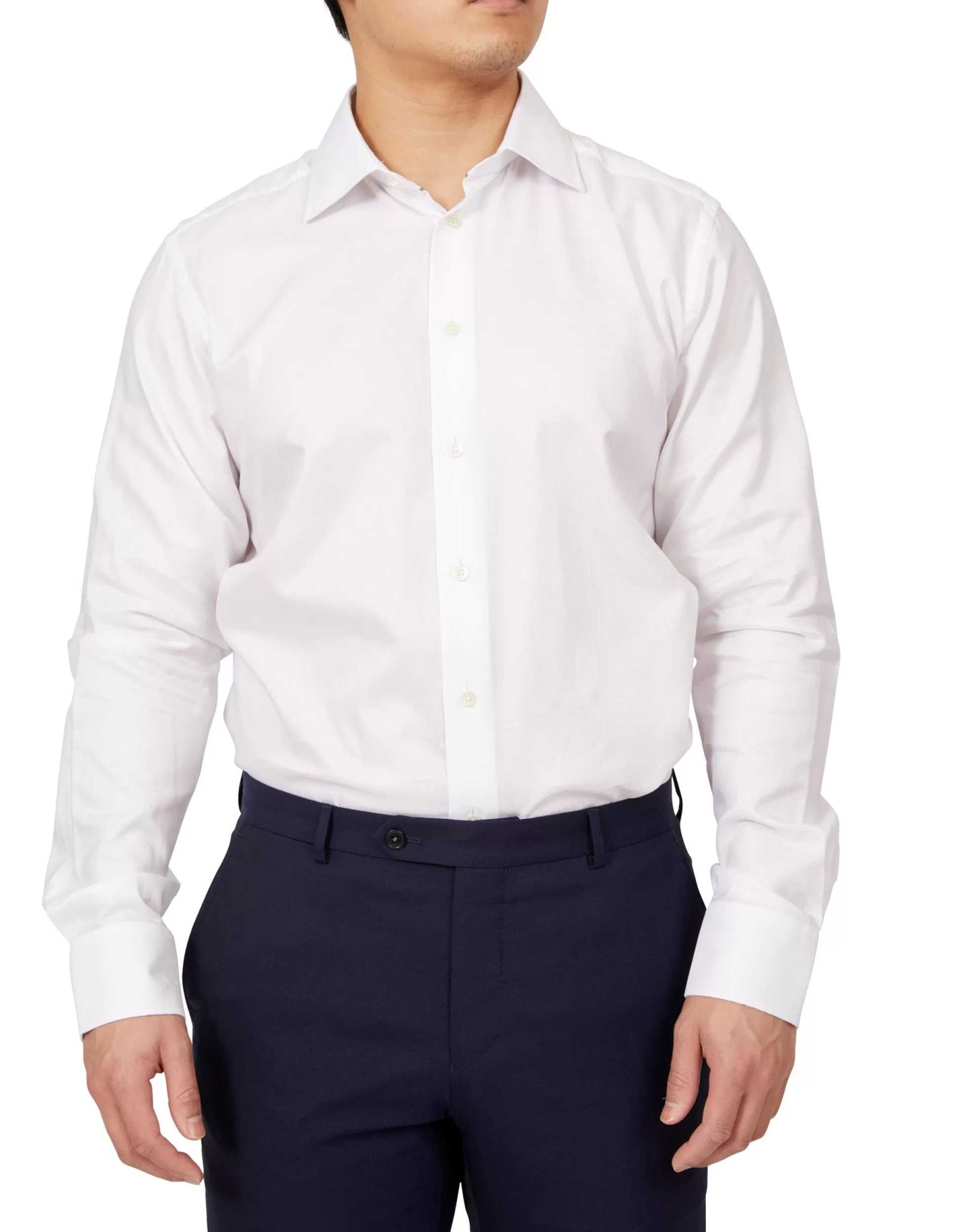 Flash Sale Henry Bucks HENRY SARTORIAL Oxford Shirt Contemporary WHITE