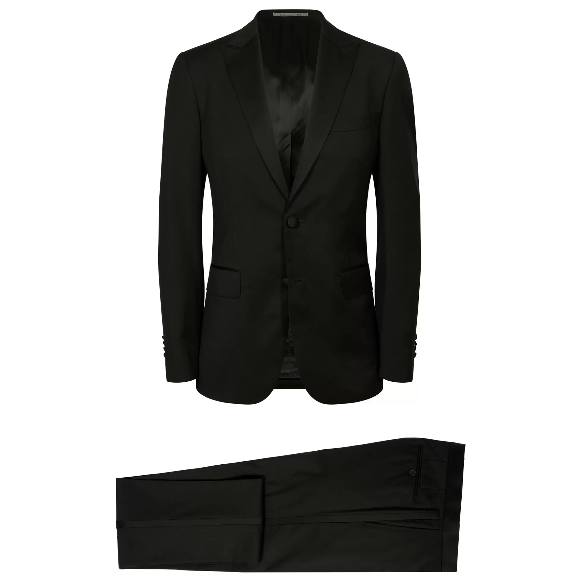 Cheap Henry Bucks HENRY SARTORIAL Peak Collar Dinner Suit BLACK LG