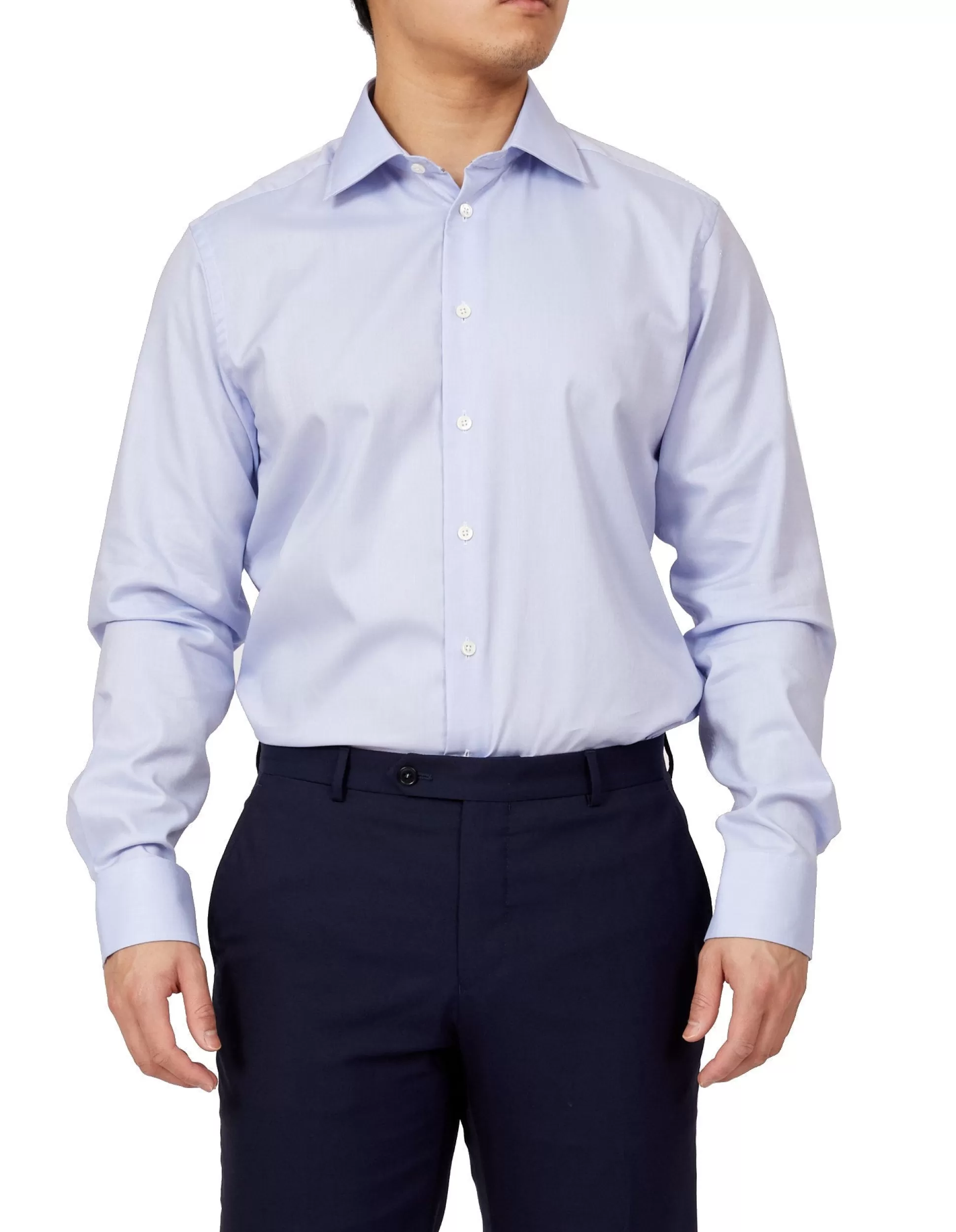 Shop Henry Bucks HENRY SARTORIAL Pinpoint Shirt Classic BLUE