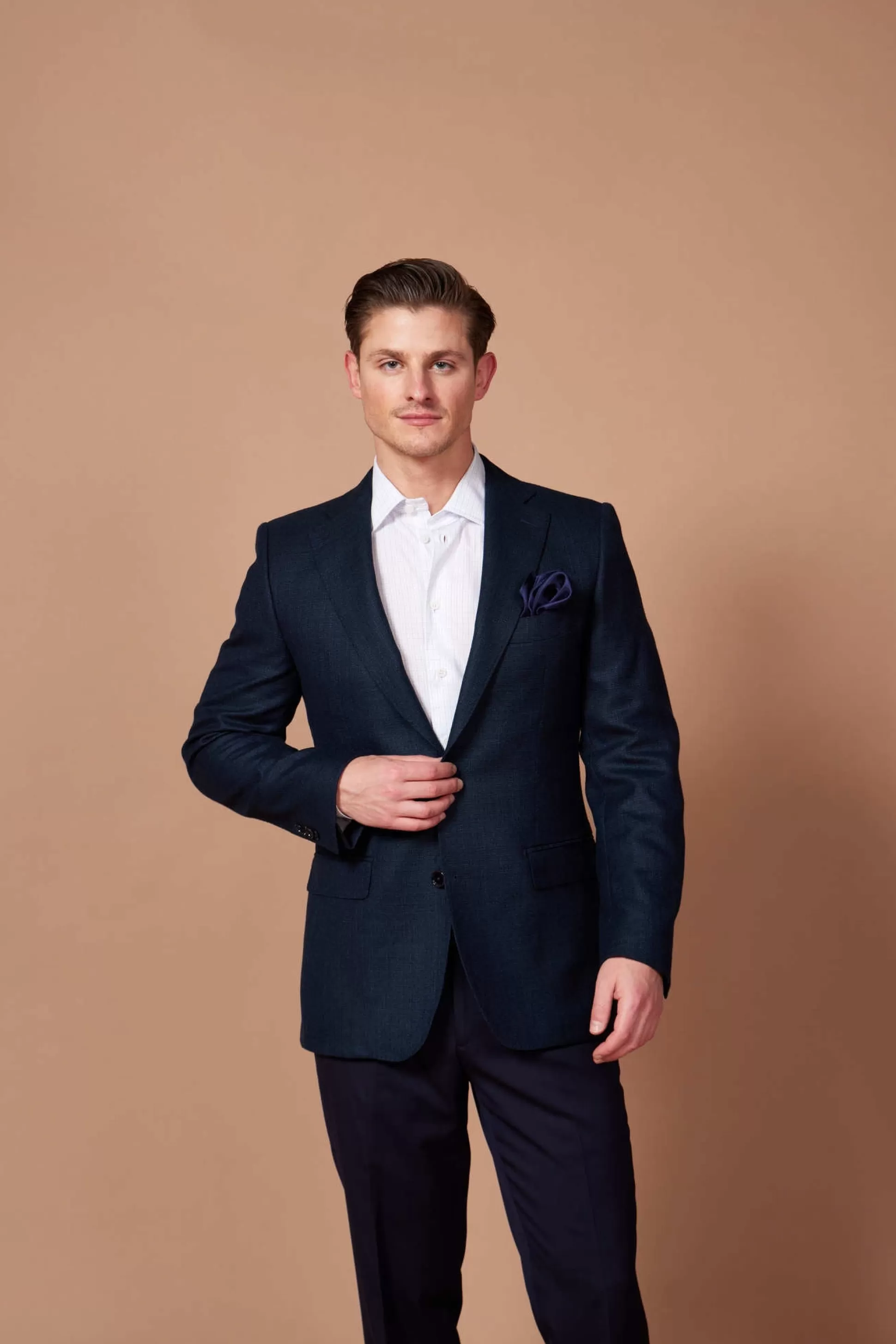 Outlet Henry Bucks HENRY SARTORIAL Plain Blazer NAVY REG