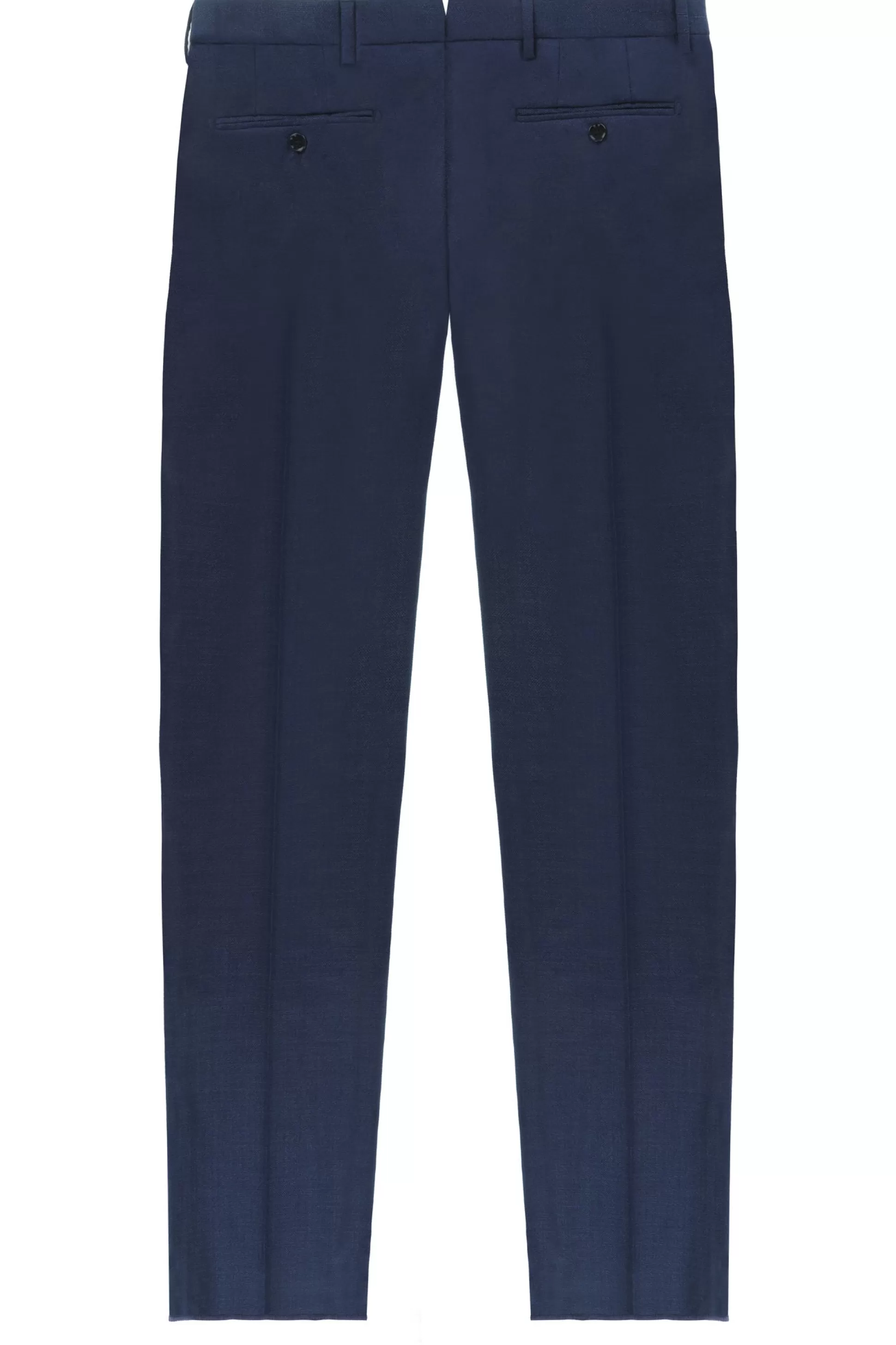 Cheap Henry Bucks HENRY SARTORIAL Plain Trouser BLUE MELANGE REG