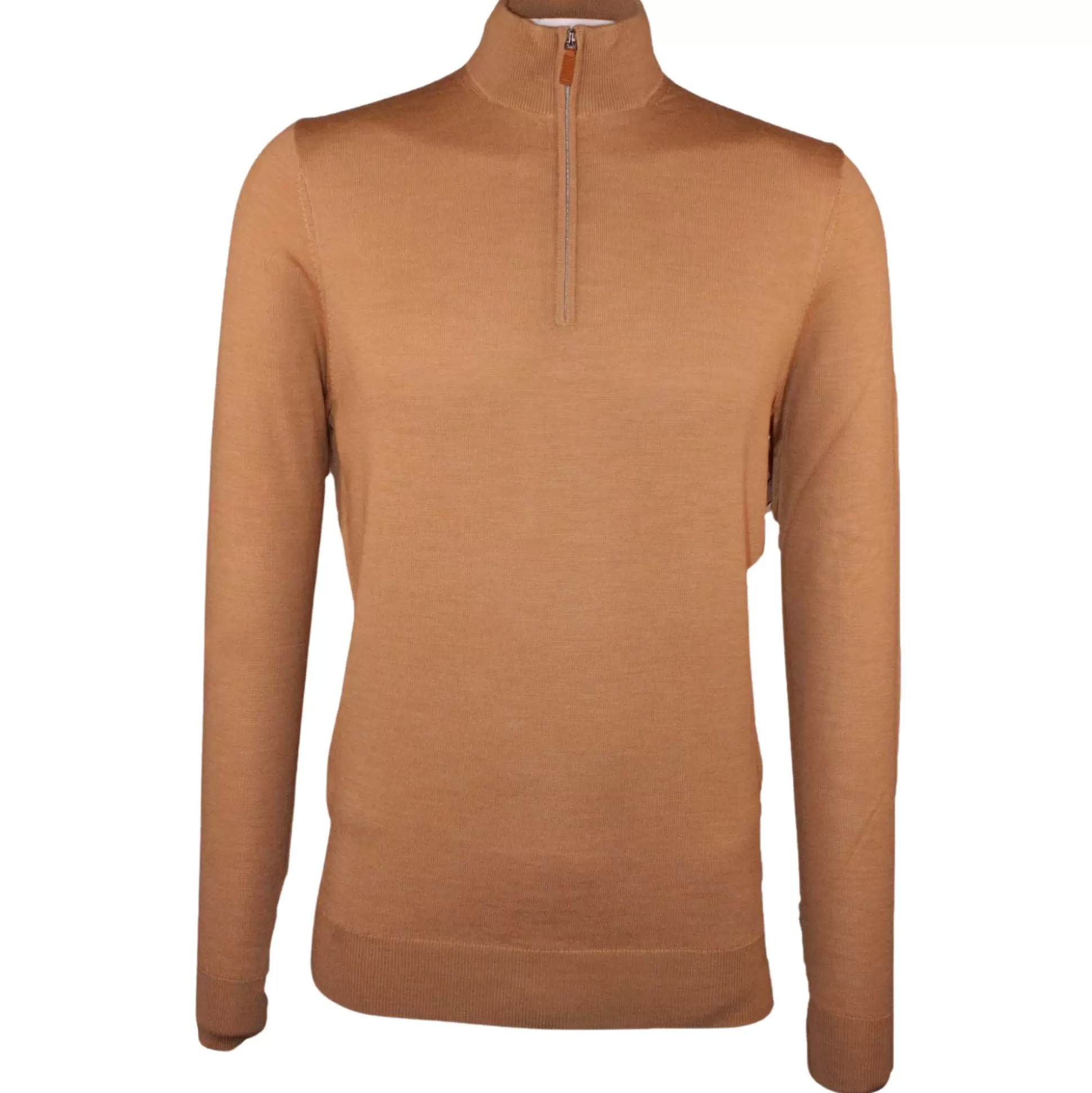 Flash Sale Henry Bucks HENRY SARTORIAL Quarter Zip Jumper BROWN