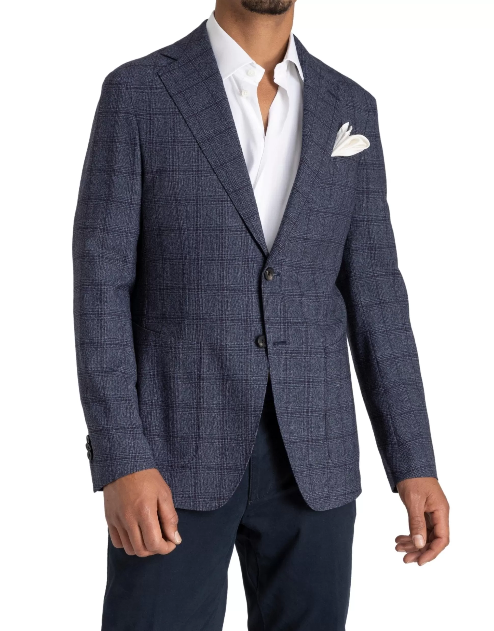 Best Sale Henry Bucks HENRY SARTORIAL Reda Atto Jacket BLUE CHECK REG