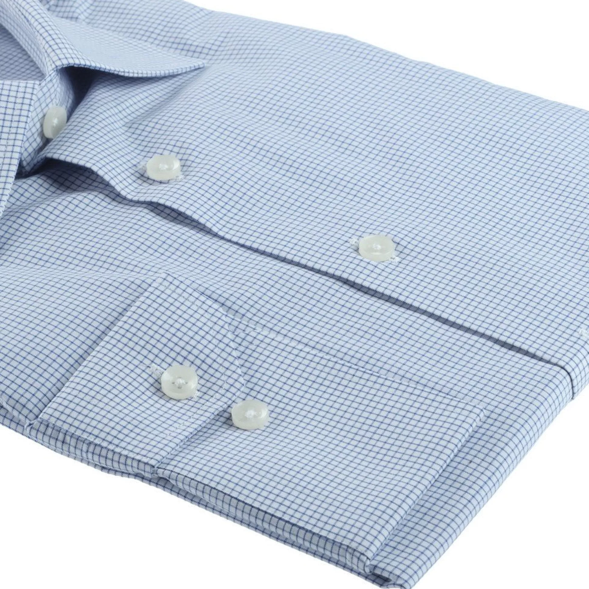 Flash Sale Henry Bucks HENRY SARTORIAL Single Cuff Check Shirt WHITE/NAVY WHITE/NAVY SC