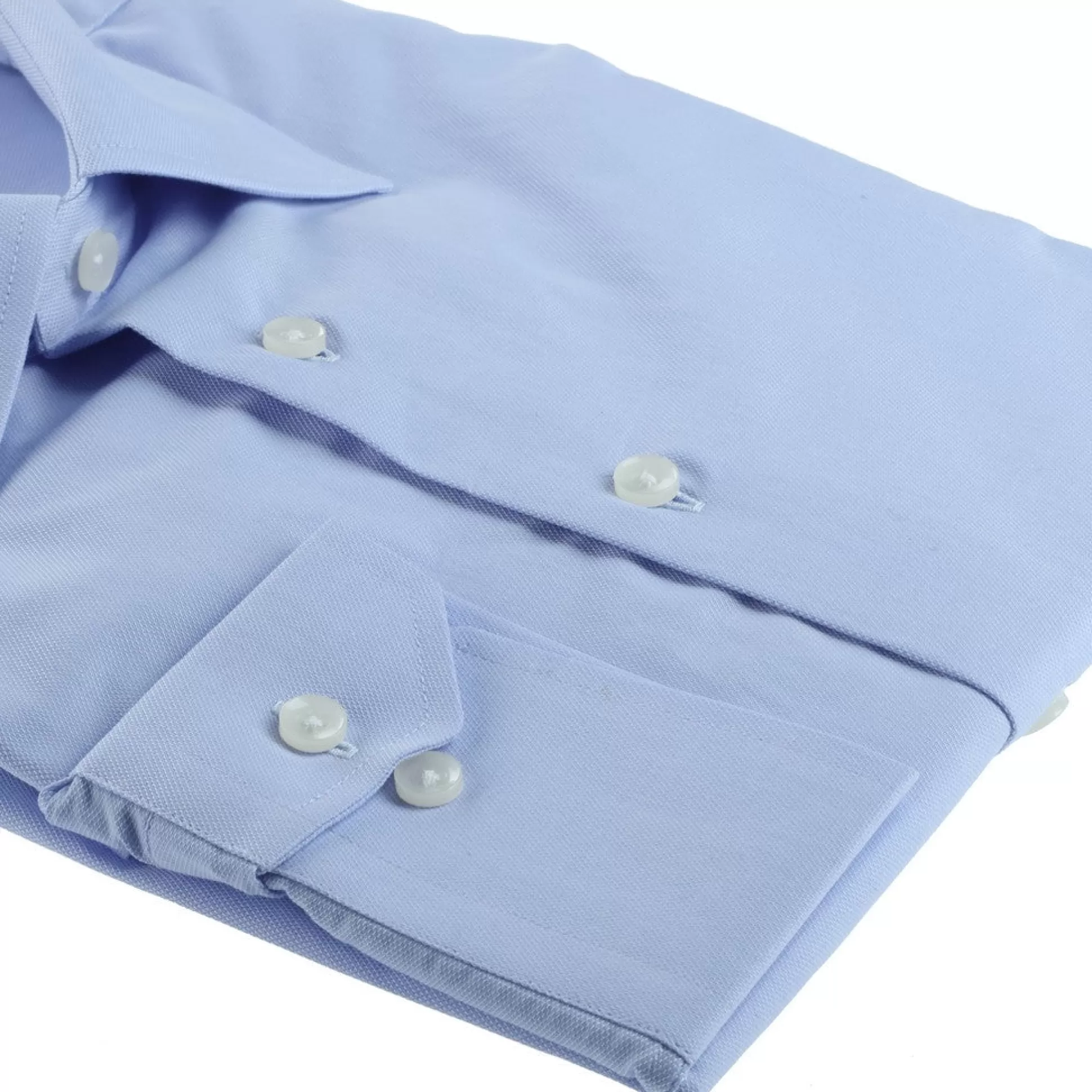Online Henry Bucks HENRY SARTORIAL Single Cuff Cotton Polyester Shirt SKY BLUE SKY BLUE SC