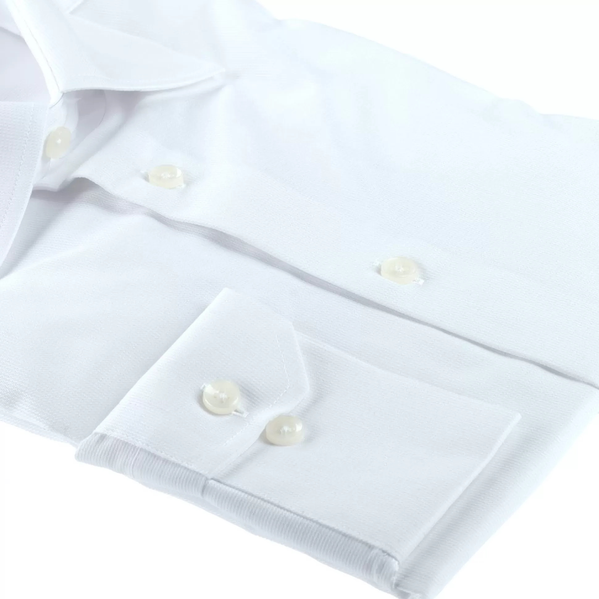 New Henry Bucks HENRY SARTORIAL Single Cuff Cotton Polyester Shirt WHITE WHITE SC